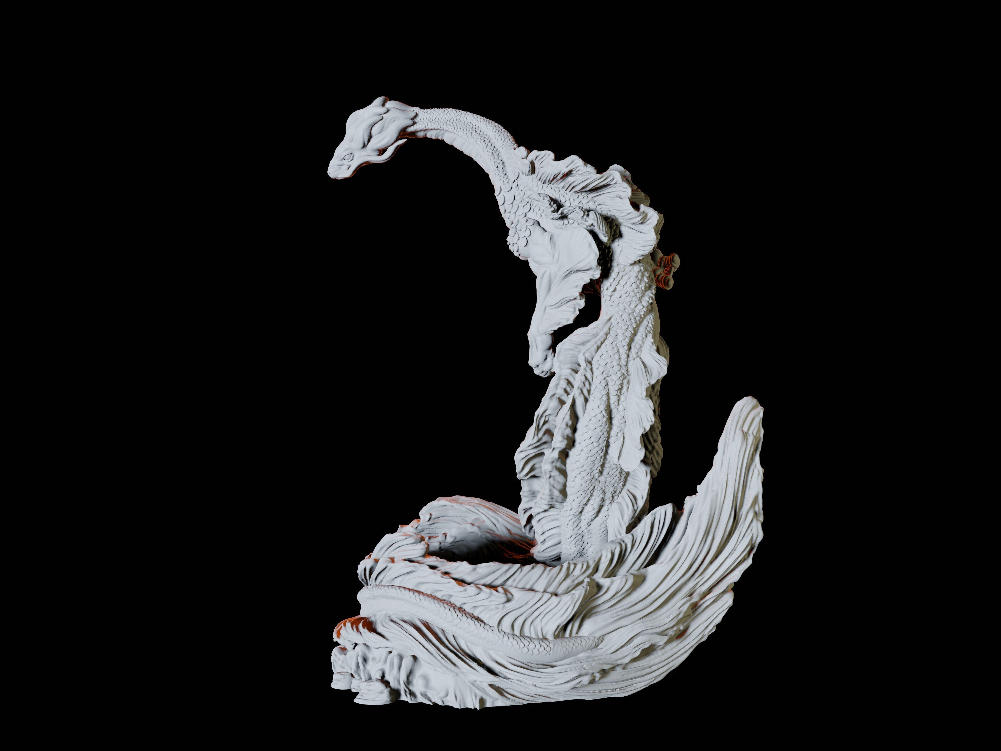 Elemental Dragon Miniature for Dungeons and Dragons, Pathfinder or other TTRPGs