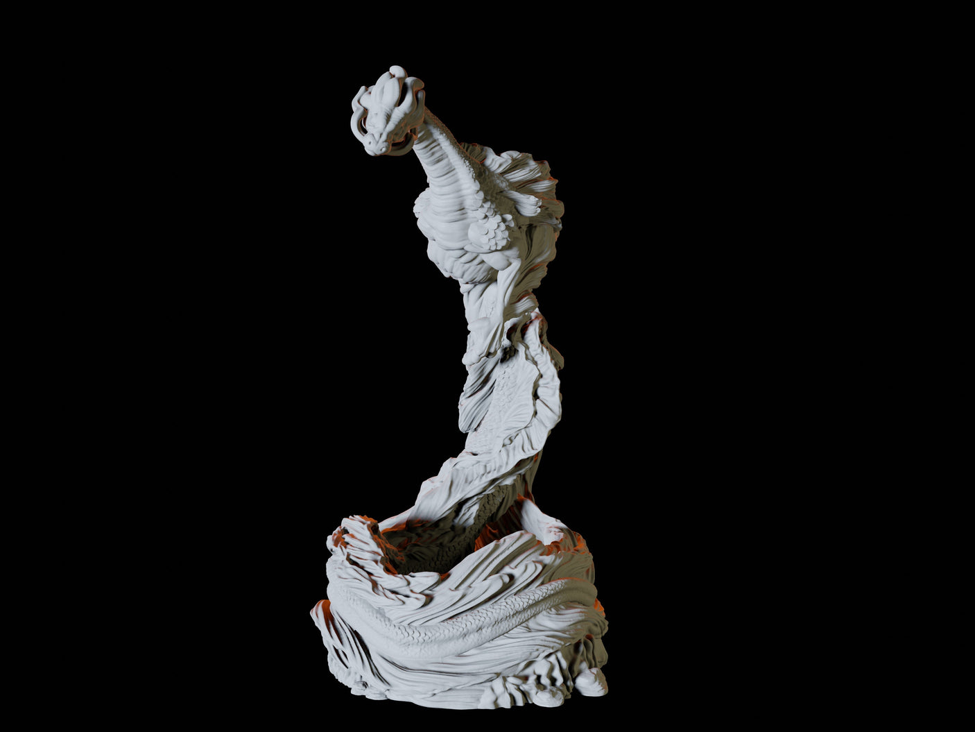 Elemental Dragon Miniature for Dungeons and Dragons, Pathfinder or other TTRPGs