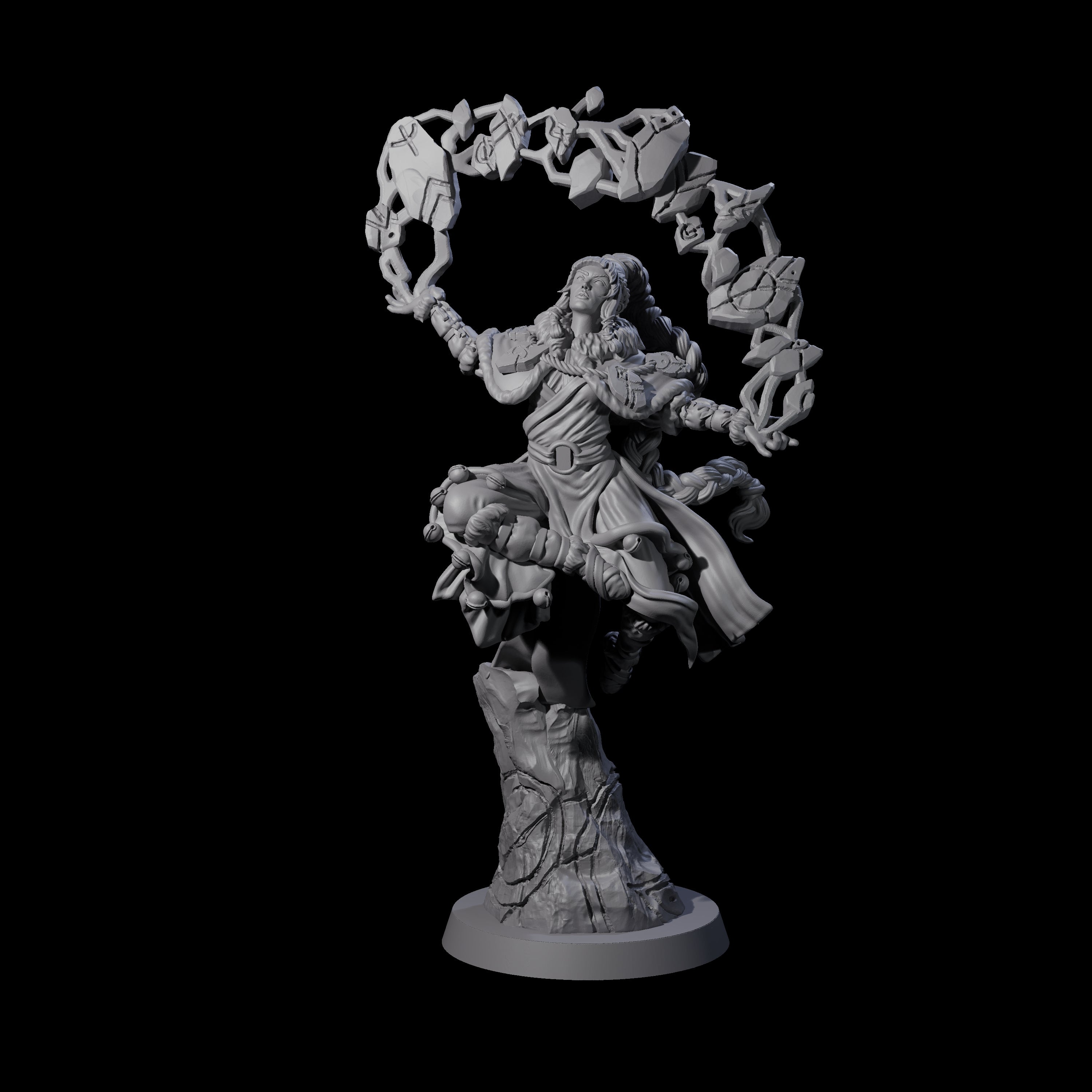 Elemental Druid Master Miniature for Dungeons and Dragons, Pathfinder or other TTRPGs