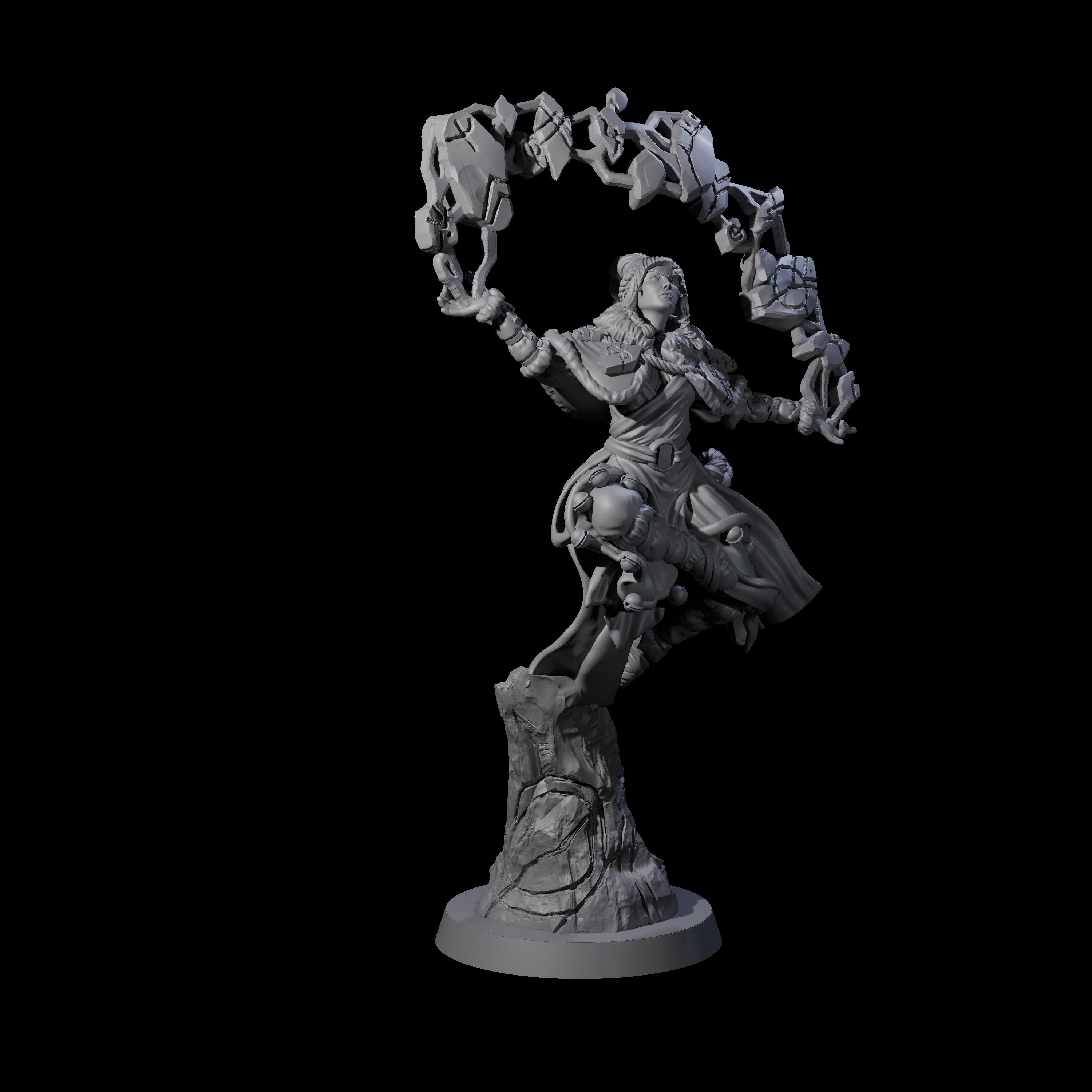 Elemental Druid Master Miniature for Dungeons and Dragons, Pathfinder or other TTRPGs