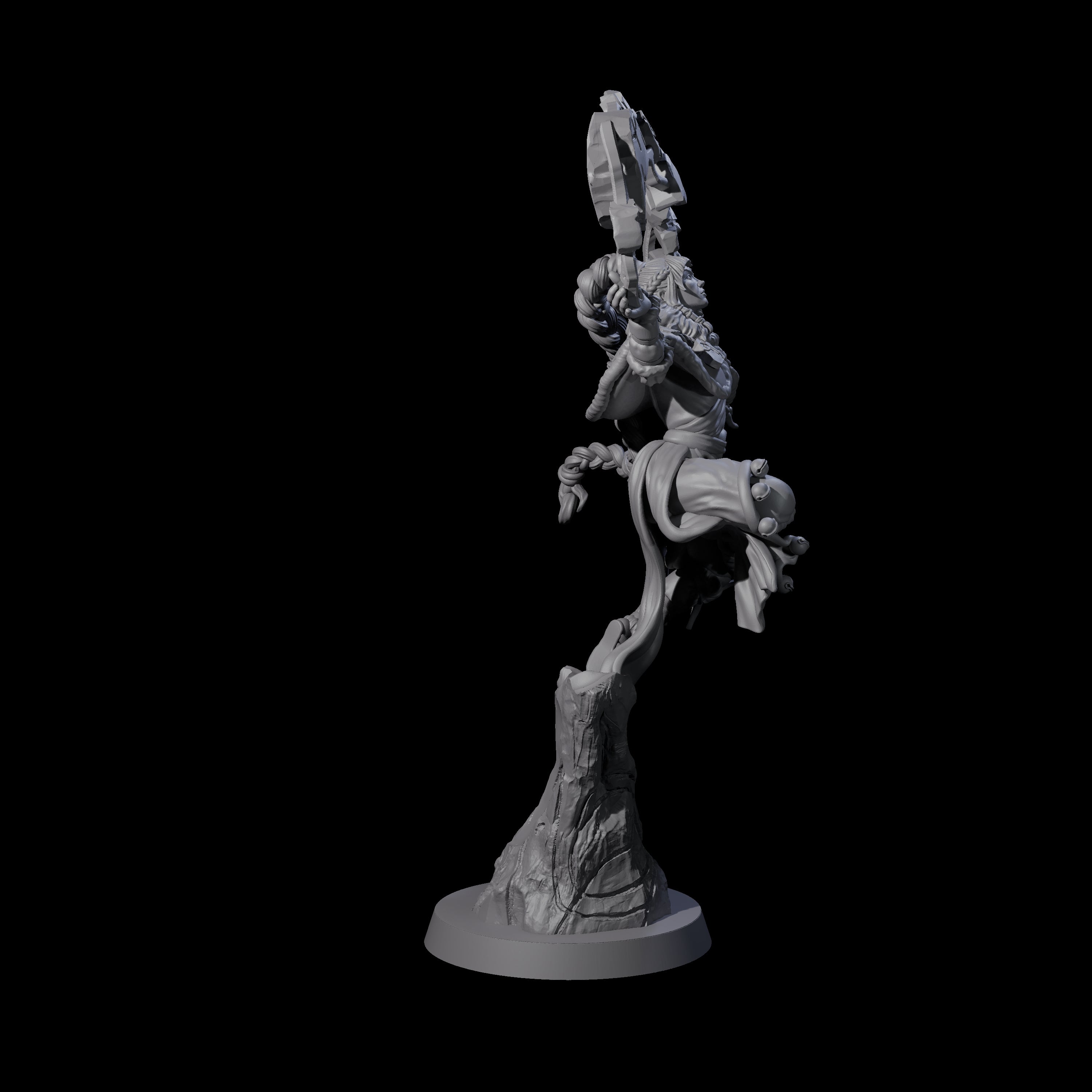 Elemental Druid Master Miniature for Dungeons and Dragons, Pathfinder or other TTRPGs