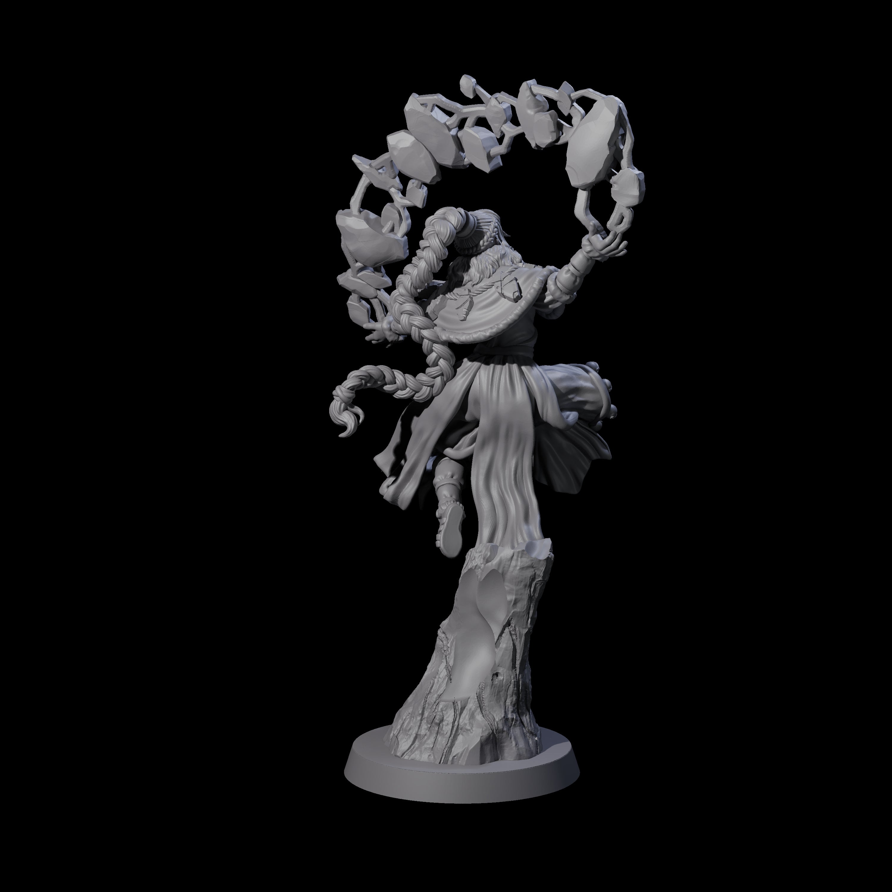 Elemental Druid Master Miniature for Dungeons and Dragons, Pathfinder or other TTRPGs