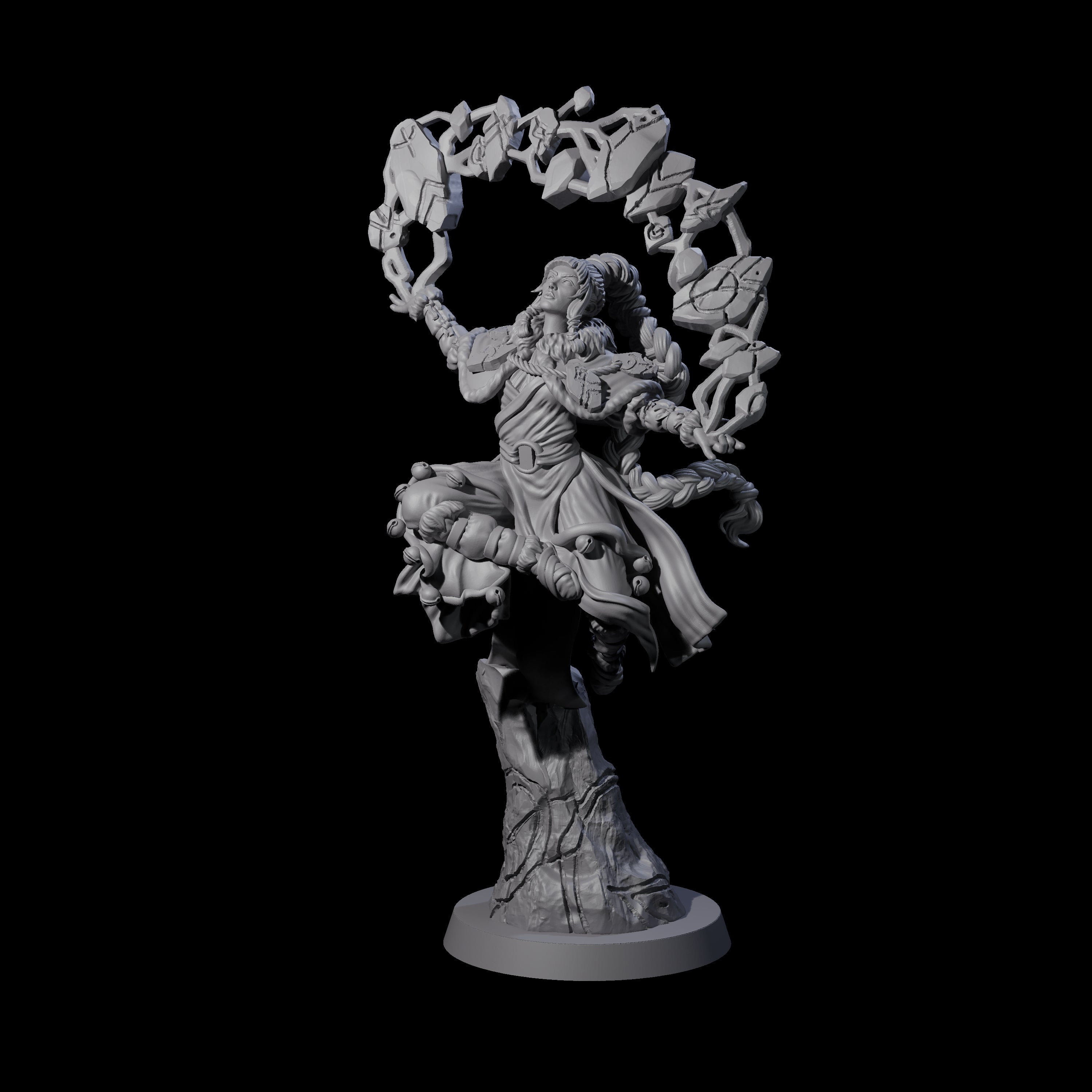 Elemental Druid Master Miniature for Dungeons and Dragons, Pathfinder or other TTRPGs