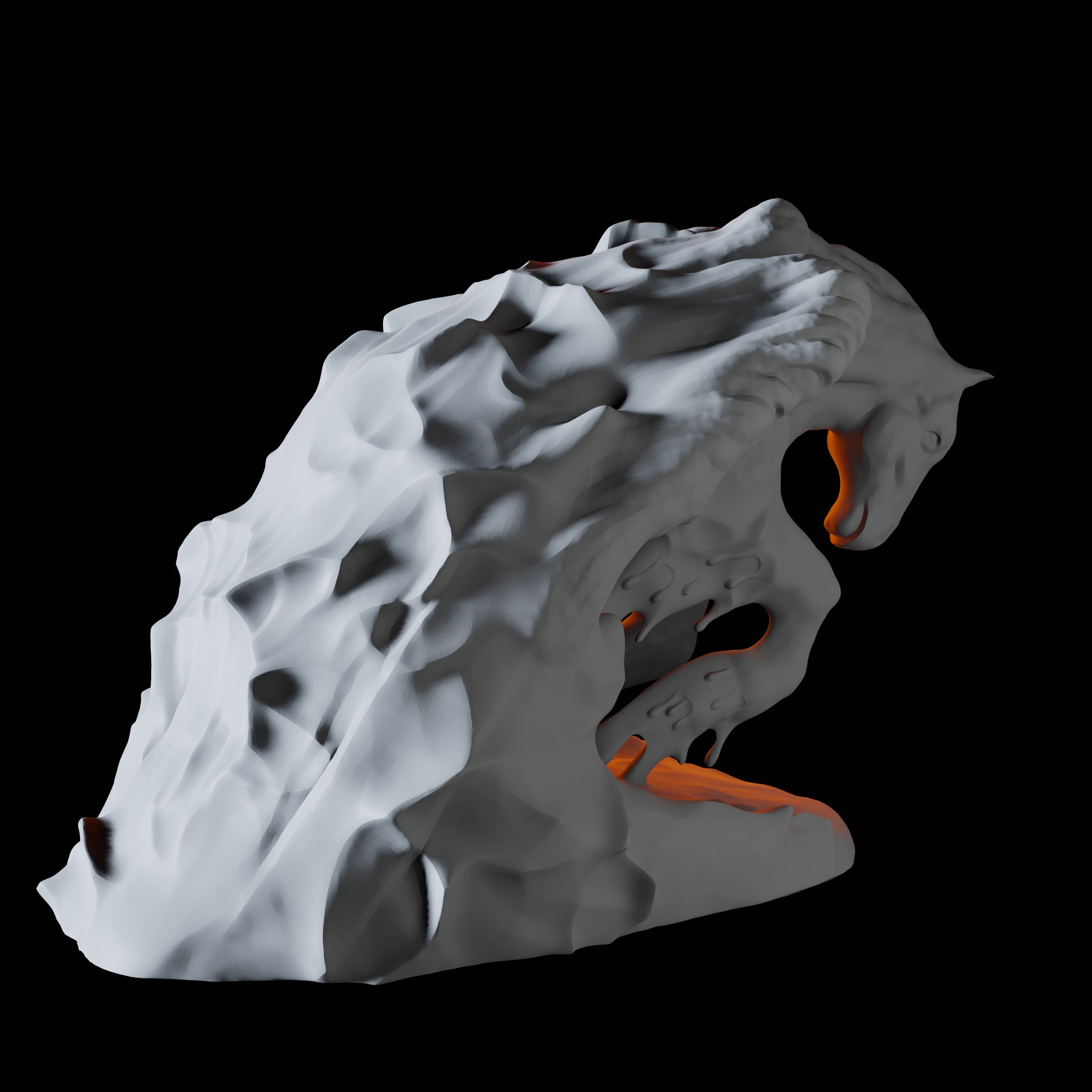 Elemental Water Horse Miniature for Dungeons and Dragons, Pathfinder or other TTRPGs