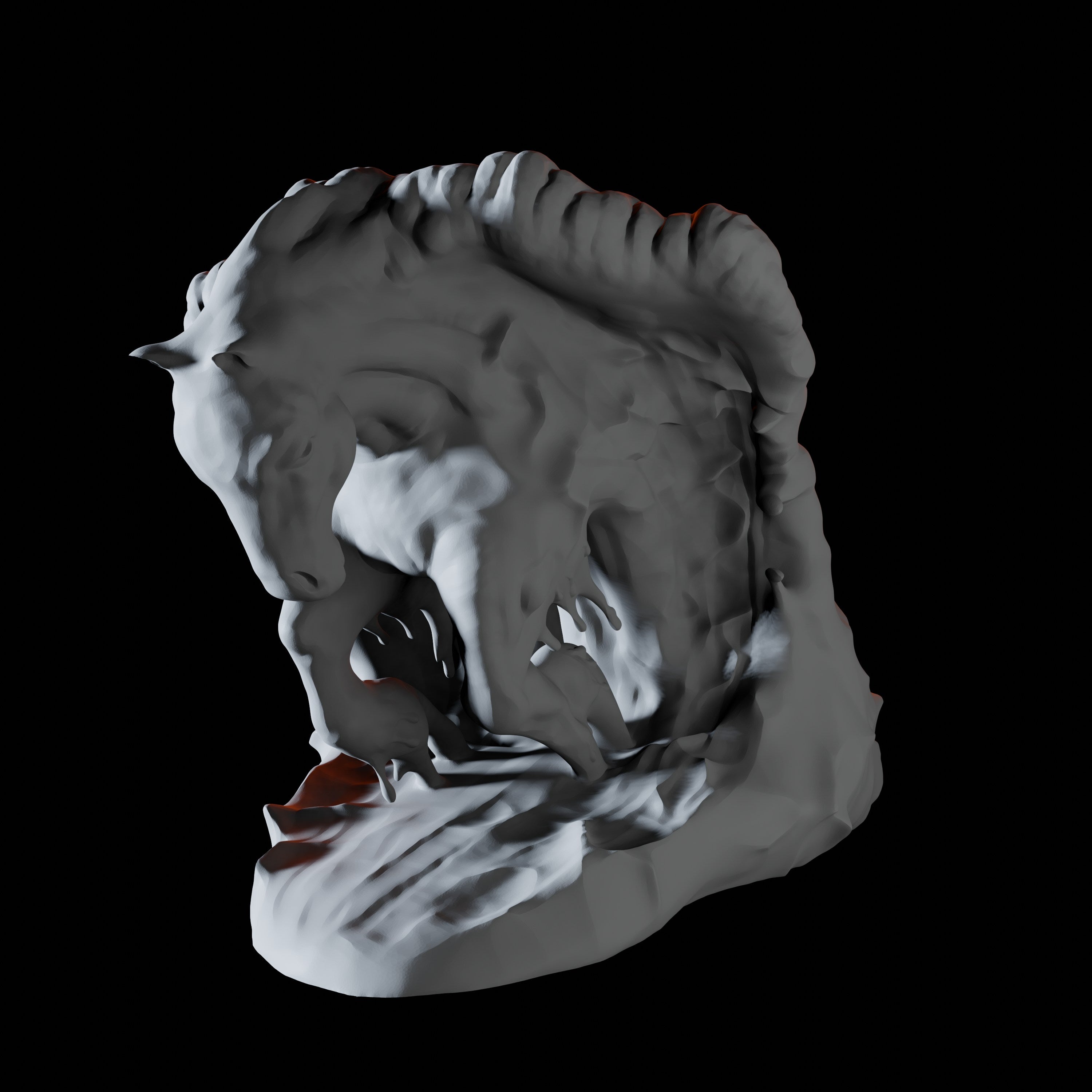 Elemental Water Horse Miniature for Dungeons and Dragons, Pathfinder or other TTRPGs