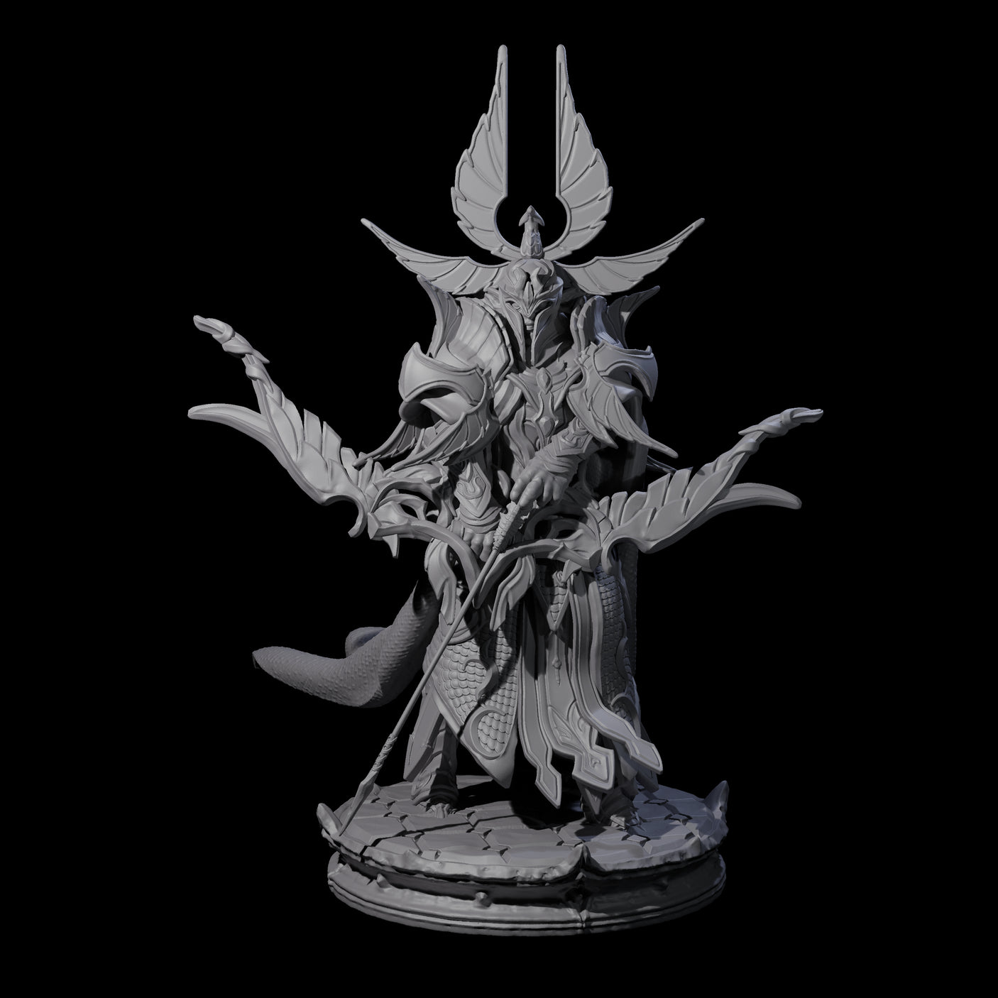 Elite Dark Elf Archer A Miniature for Dungeons and Dragons, Pathfinder or other TTRPGs