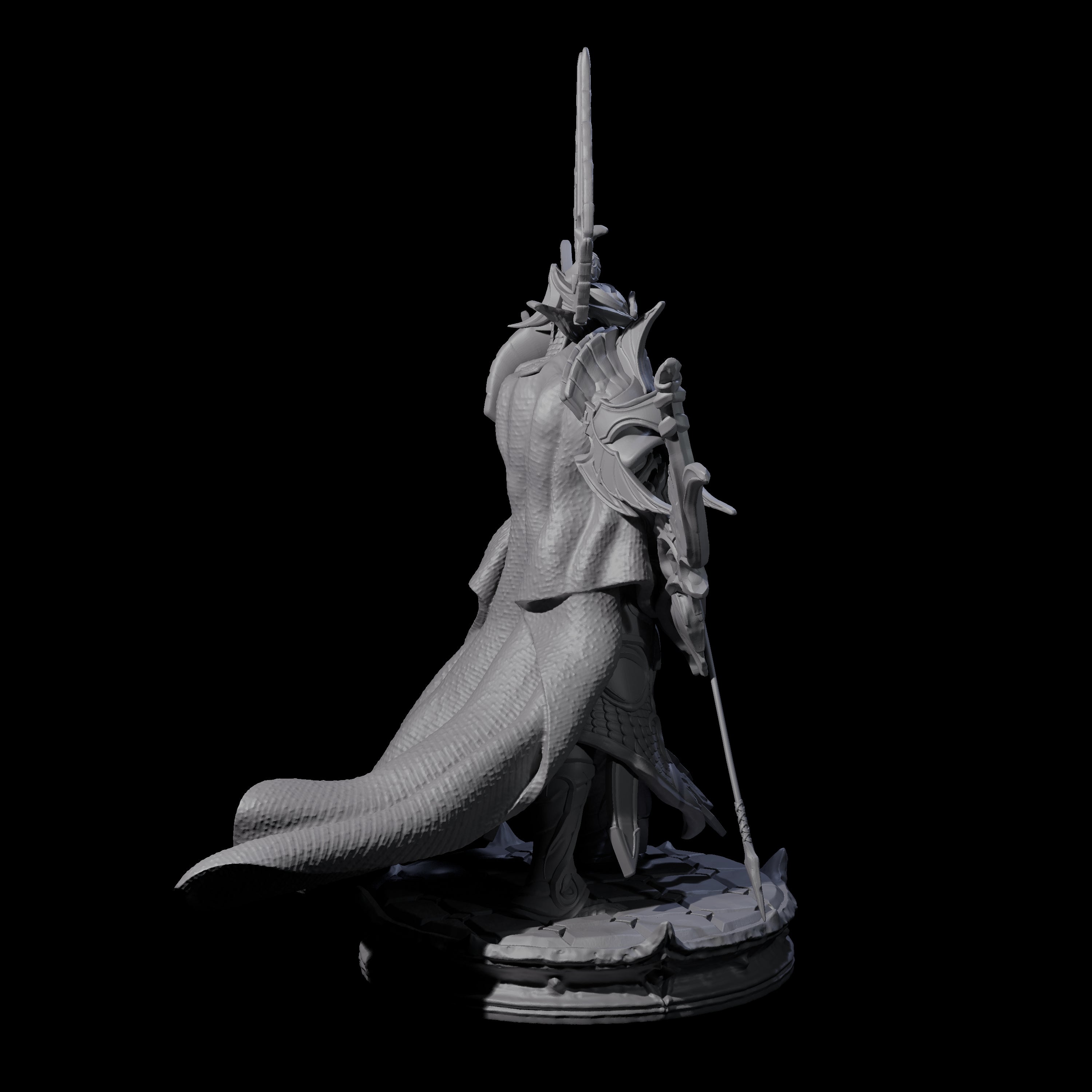 Elite Dark Elf Archer A Miniature for Dungeons and Dragons, Pathfinder or other TTRPGs