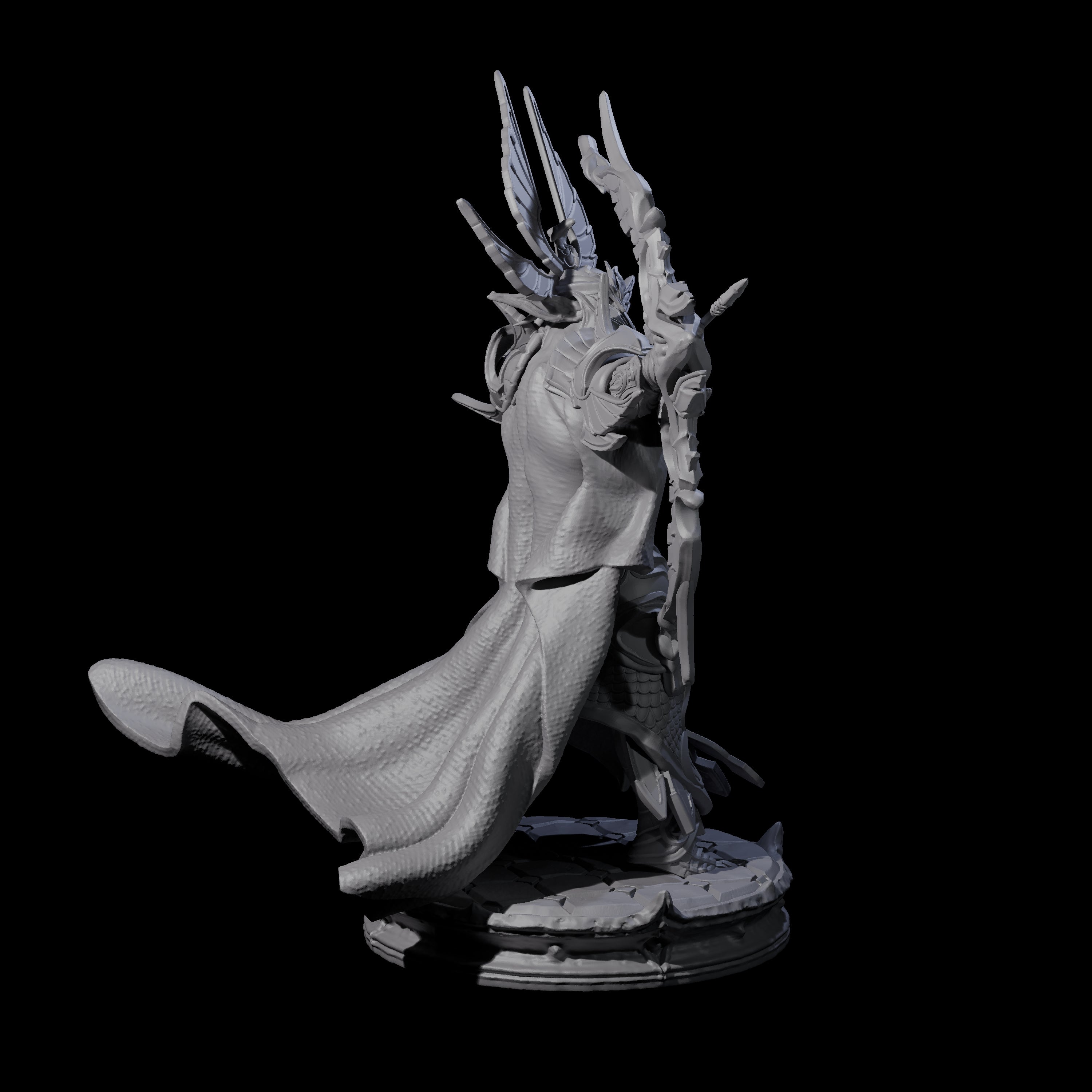 Elite Dark Elf Archer B Miniature for Dungeons and Dragons, Pathfinder or other TTRPGs