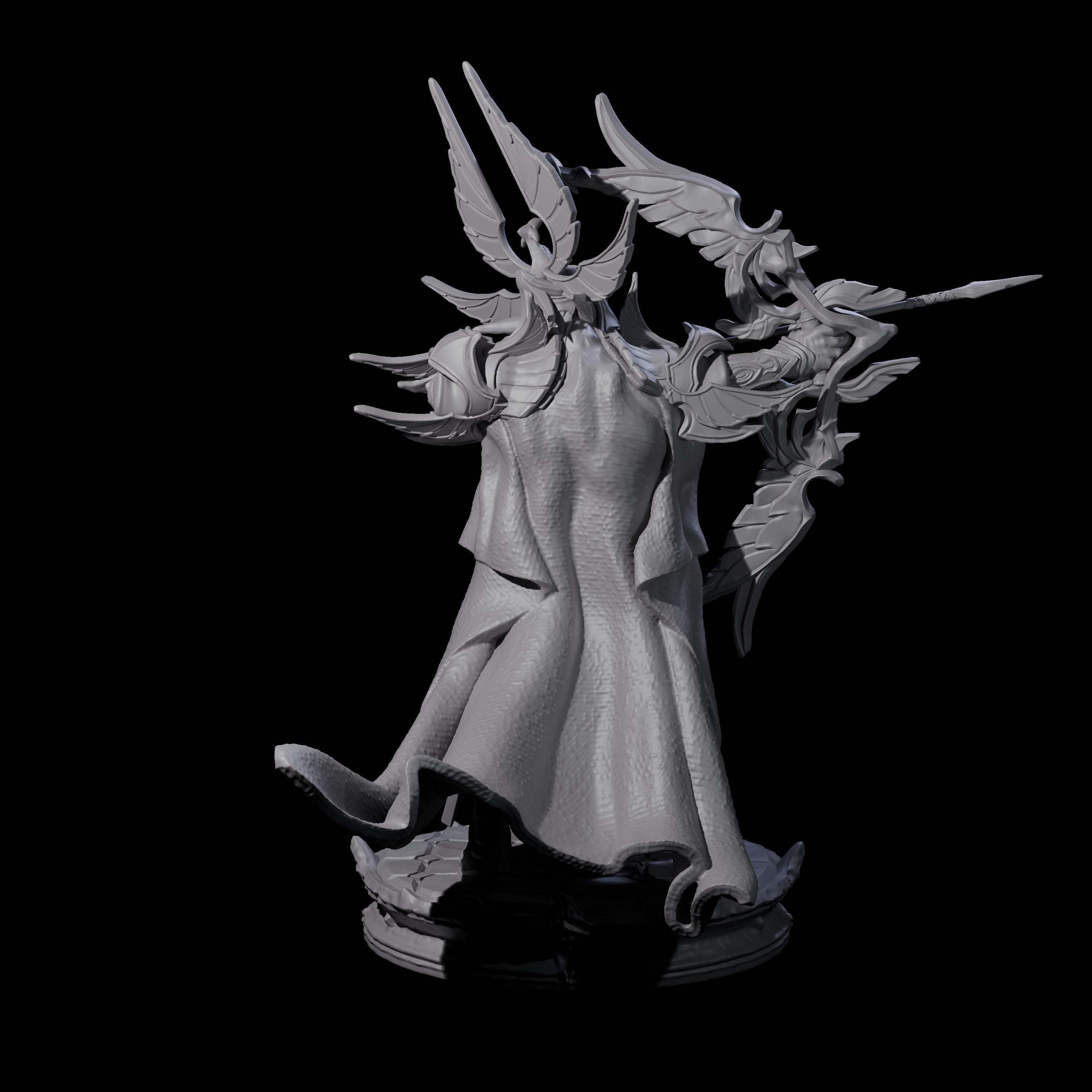 Elite Dark Elf Archer B Miniature for Dungeons and Dragons, Pathfinder or other TTRPGs