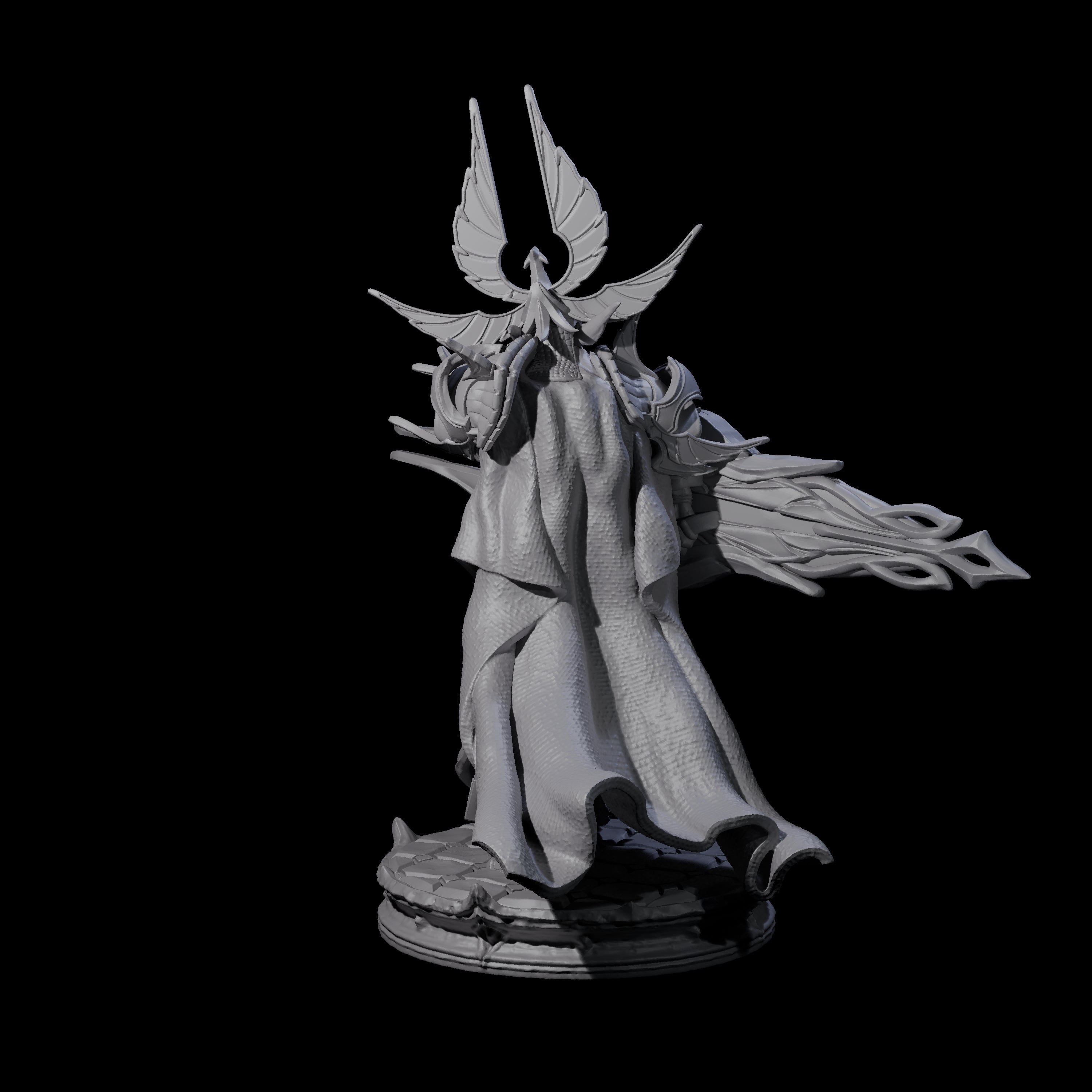 Elite Dark Elf Warrior A Miniature for Dungeons and Dragons, Pathfinder or other TTRPGs