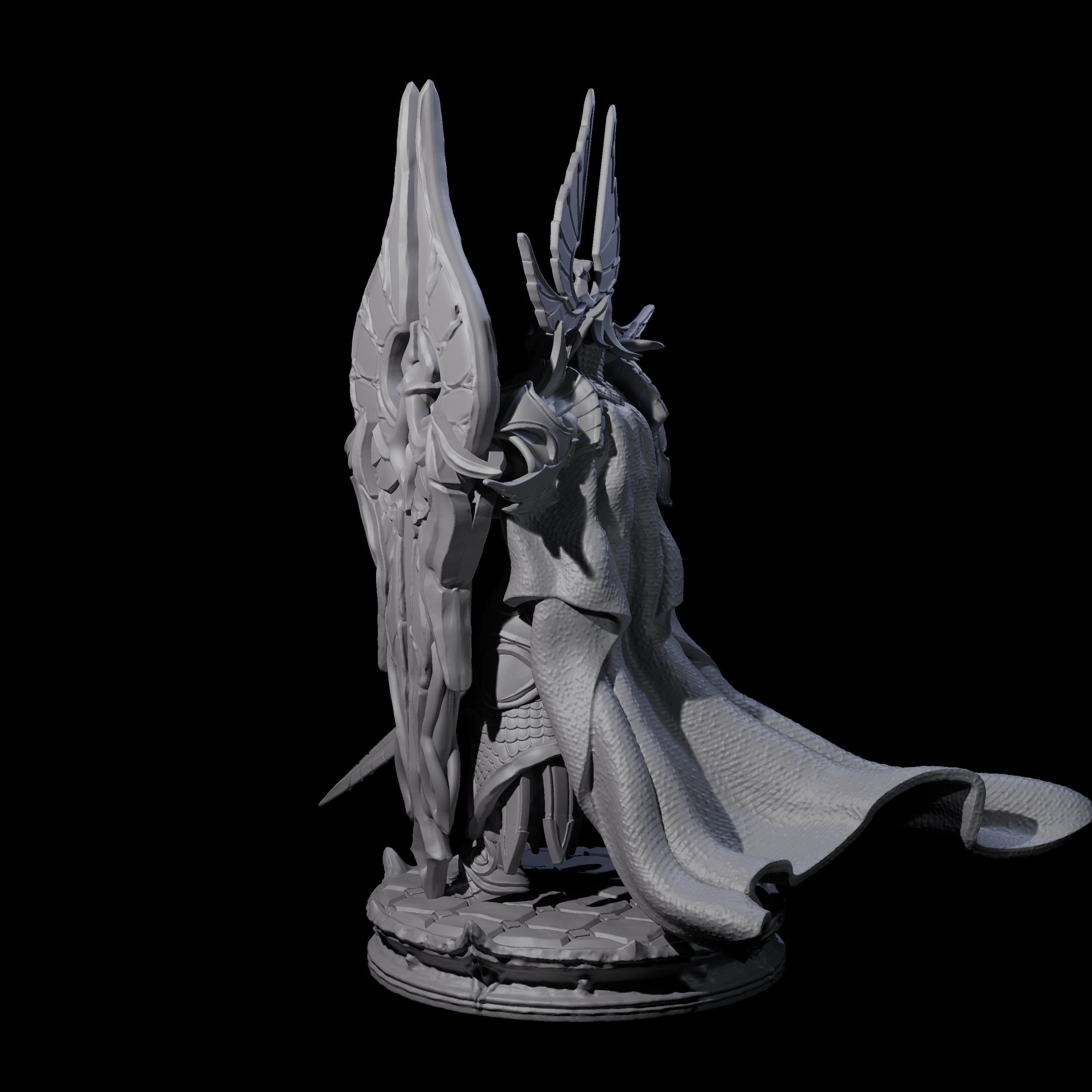 Elite Dark Elf Warrior B Miniature for Dungeons and Dragons, Pathfinder or other TTRPGs