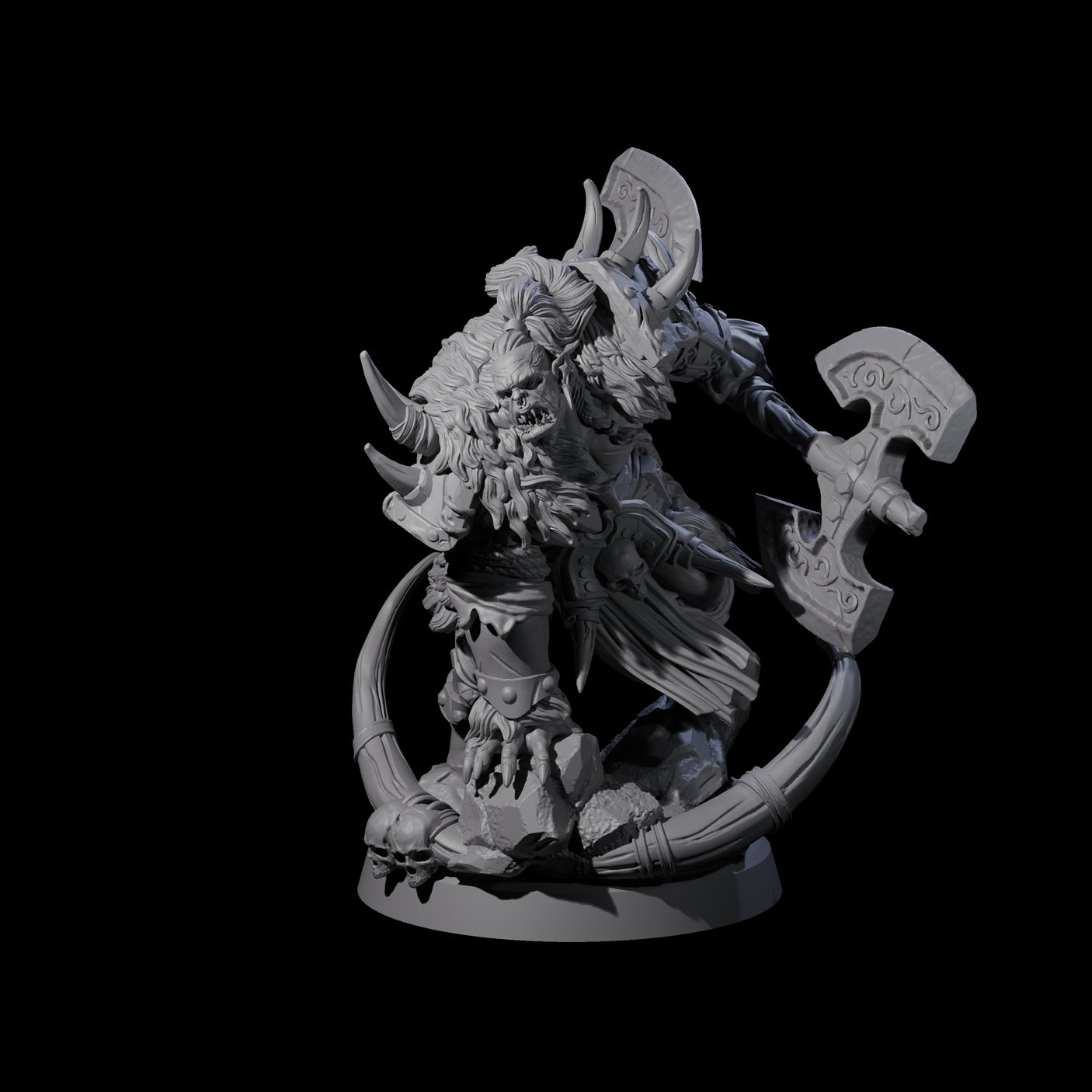 Elite Orc Hit Squad A Miniature for Dungeons and Dragons, Pathfinder or other TTRPGs