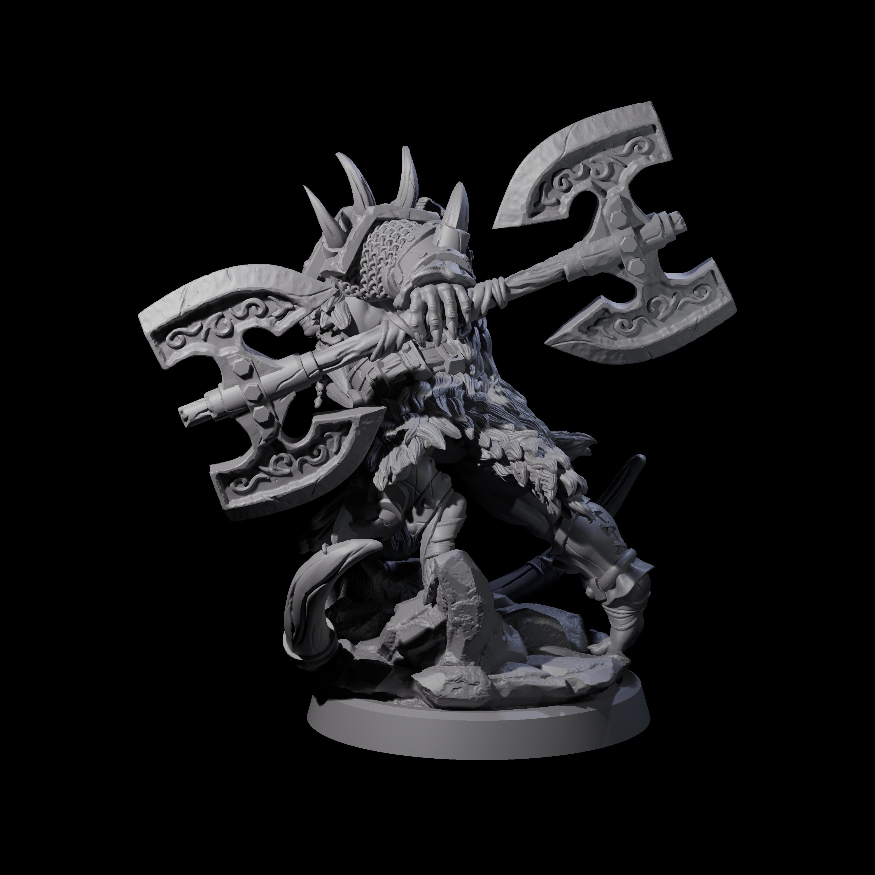 Elite Orc Hit Squad A Miniature for Dungeons and Dragons, Pathfinder or other TTRPGs