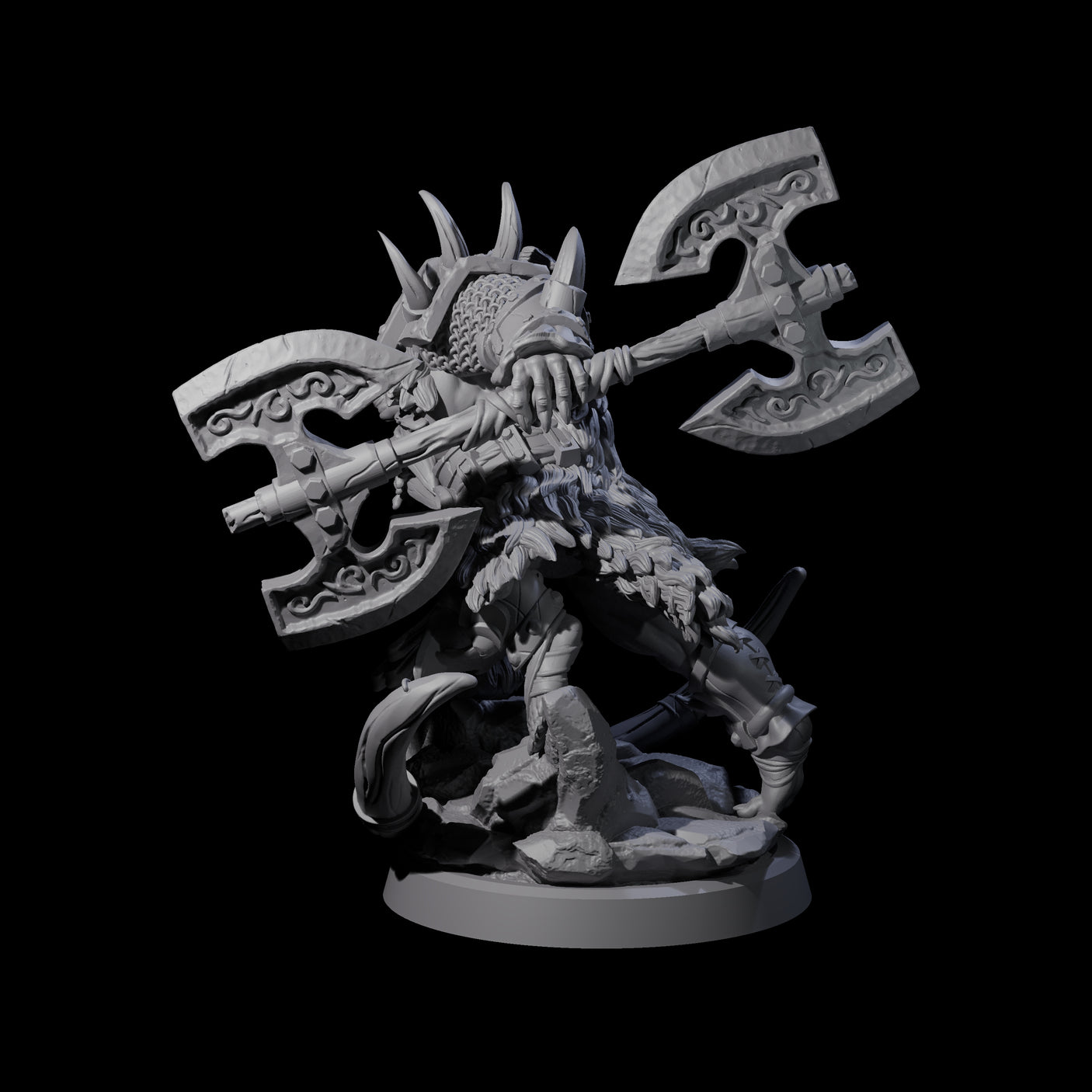 Elite Orc Hit Squad A Miniature for Dungeons and Dragons, Pathfinder or other TTRPGs