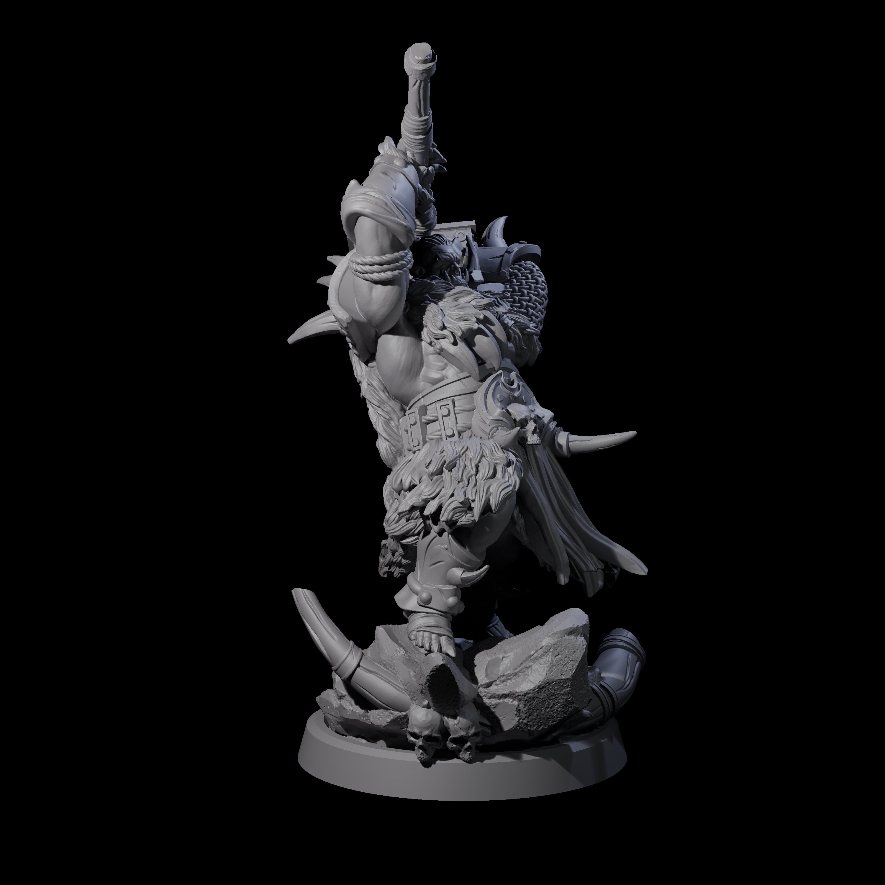 Elite Orc Hit Squad B Miniature for Dungeons and Dragons, Pathfinder or other TTRPGs