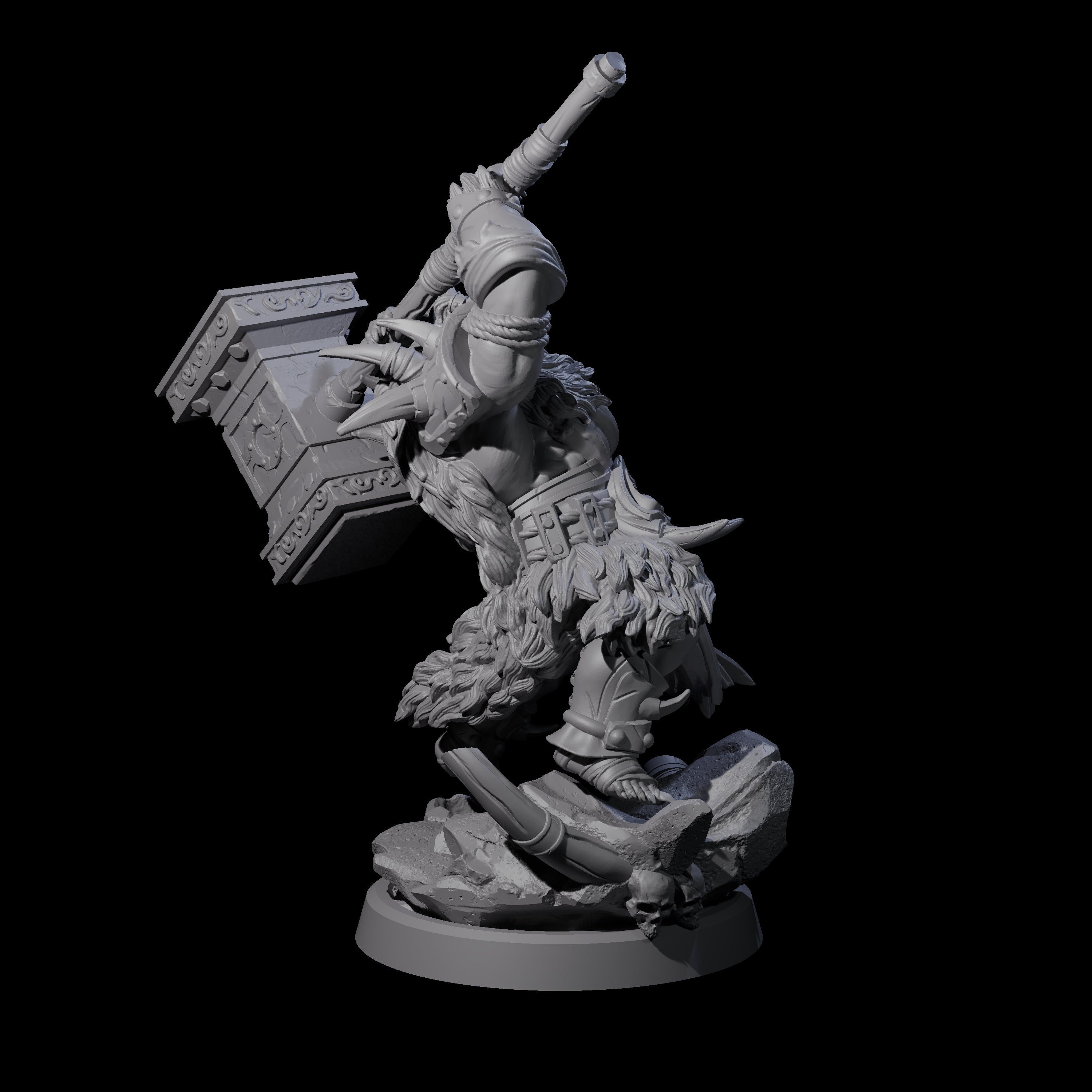 Elite Orc Hit Squad B Miniature for Dungeons and Dragons, Pathfinder or other TTRPGs