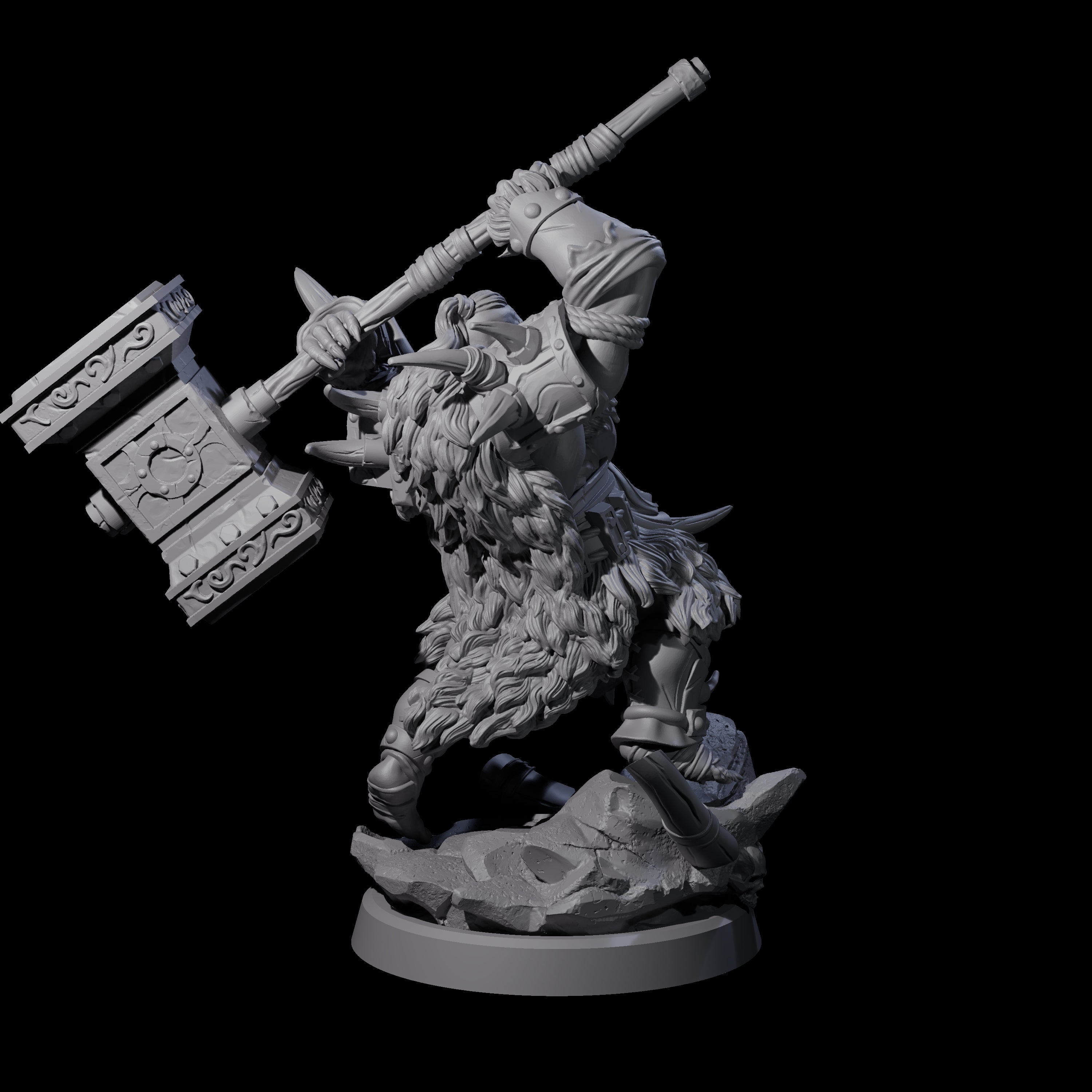Elite Orc Hit Squad B Miniature for Dungeons and Dragons, Pathfinder or other TTRPGs