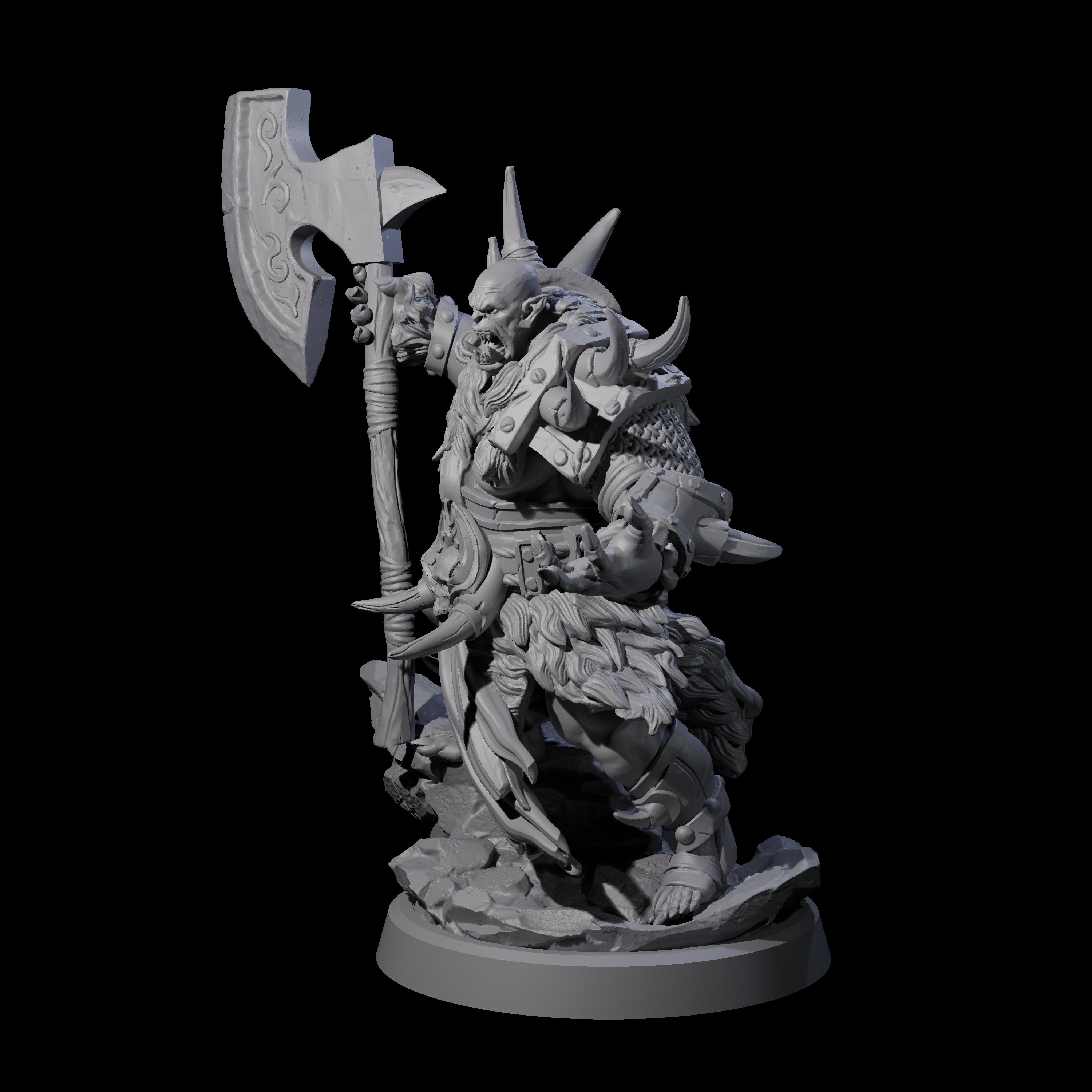 Elite Orc Hit Squad C Miniature for Dungeons and Dragons, Pathfinder or other TTRPGs