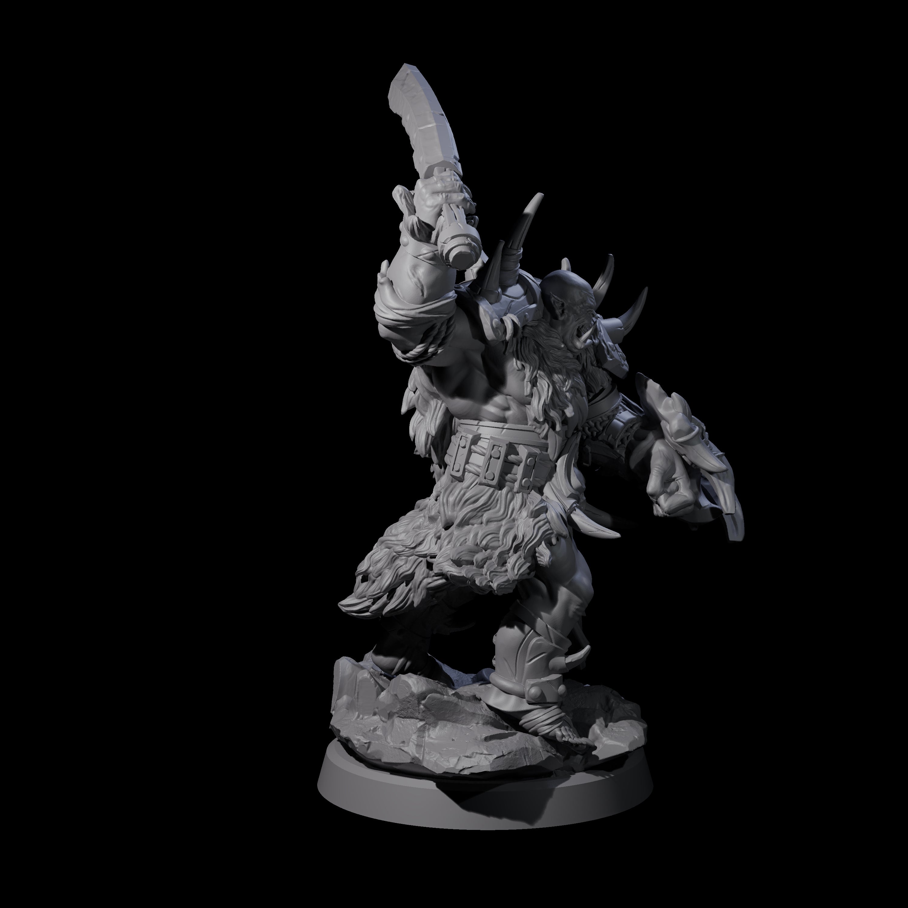 Elite Orc Hit Squad D Miniature for Dungeons and Dragons, Pathfinder or other TTRPGs