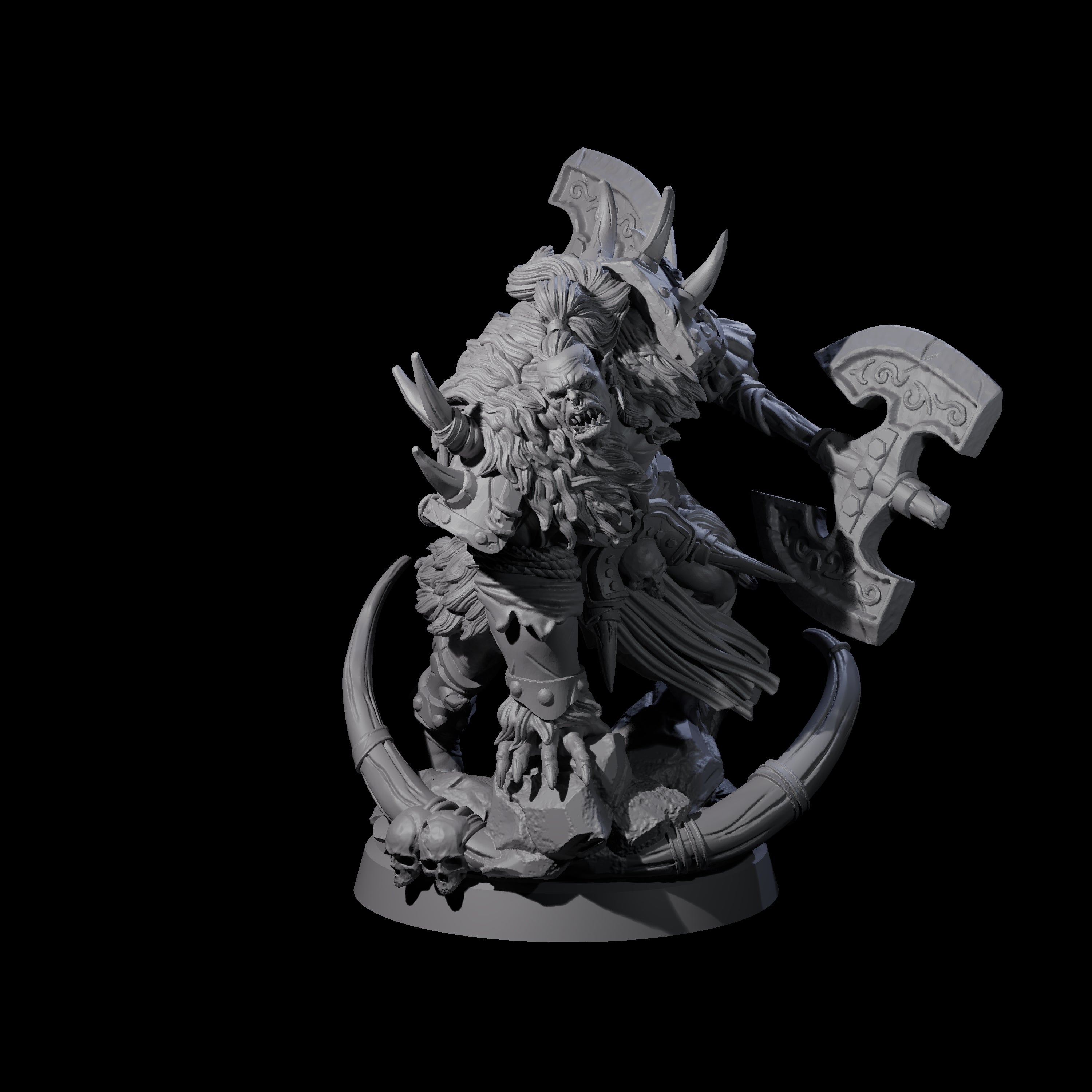 Elite Orc Hit Squad Miniature for Dungeons and Dragons, Pathfinder or other TTRPGs