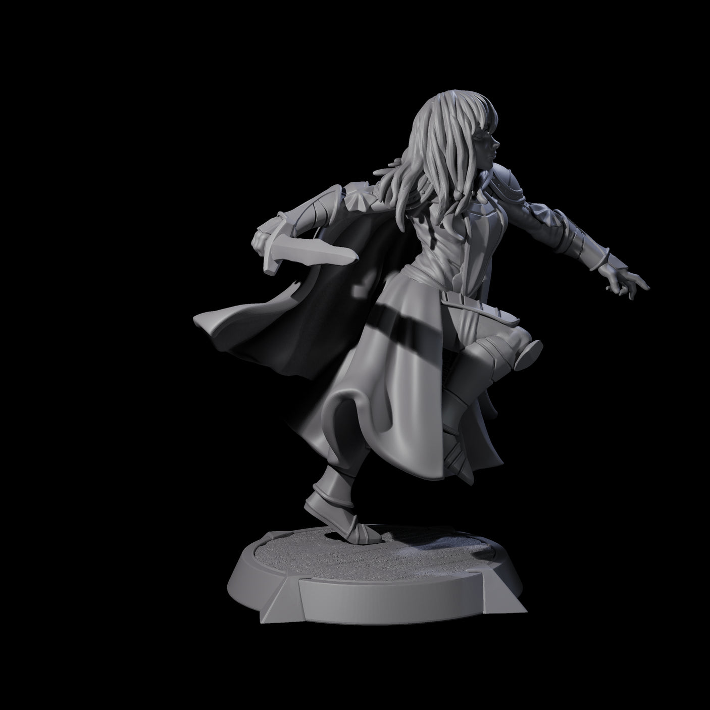 Elune - Striking Fighter Miniature for Dungeons and Dragons, Pathfinder or other TTRPGs
