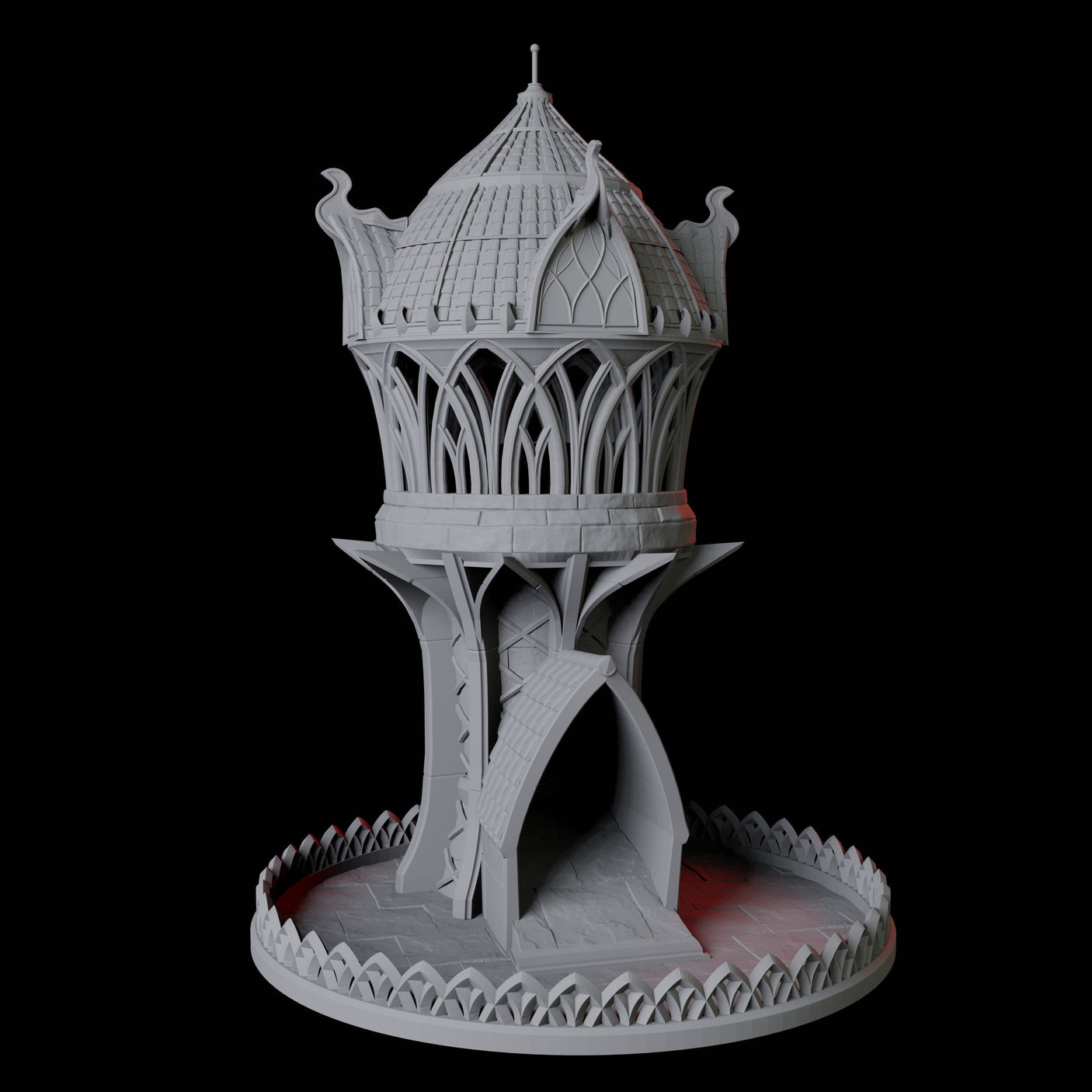 Elven Tower Dice Tower Miniature for Dungeons and Dragons, Pathfinder or other TTRPGs
