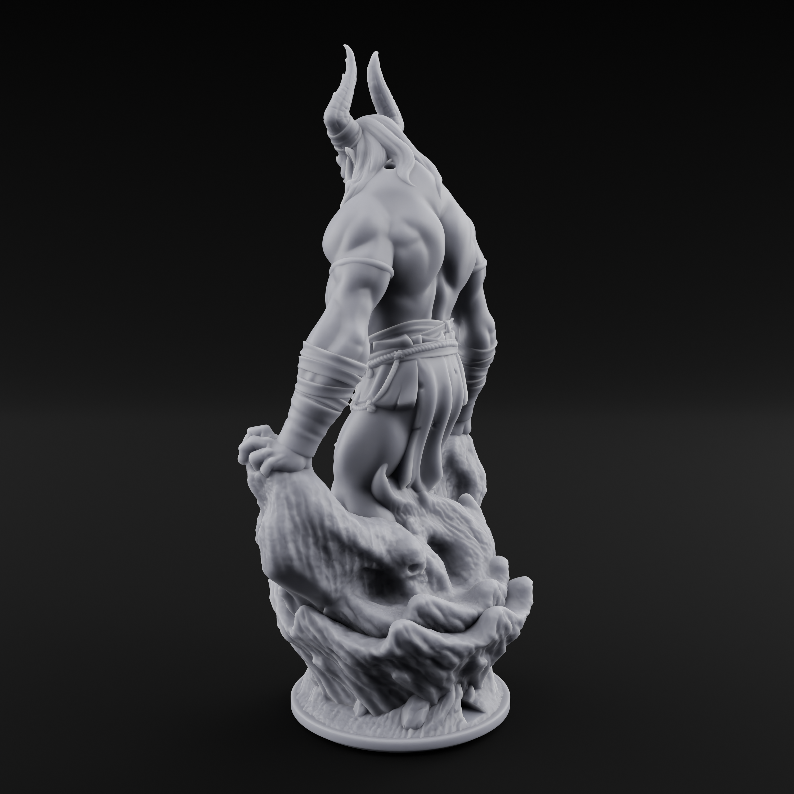 Emerging Djinni Elemental Miniature for Dungeons and Dragons, Pathfinder or other TTRPGs