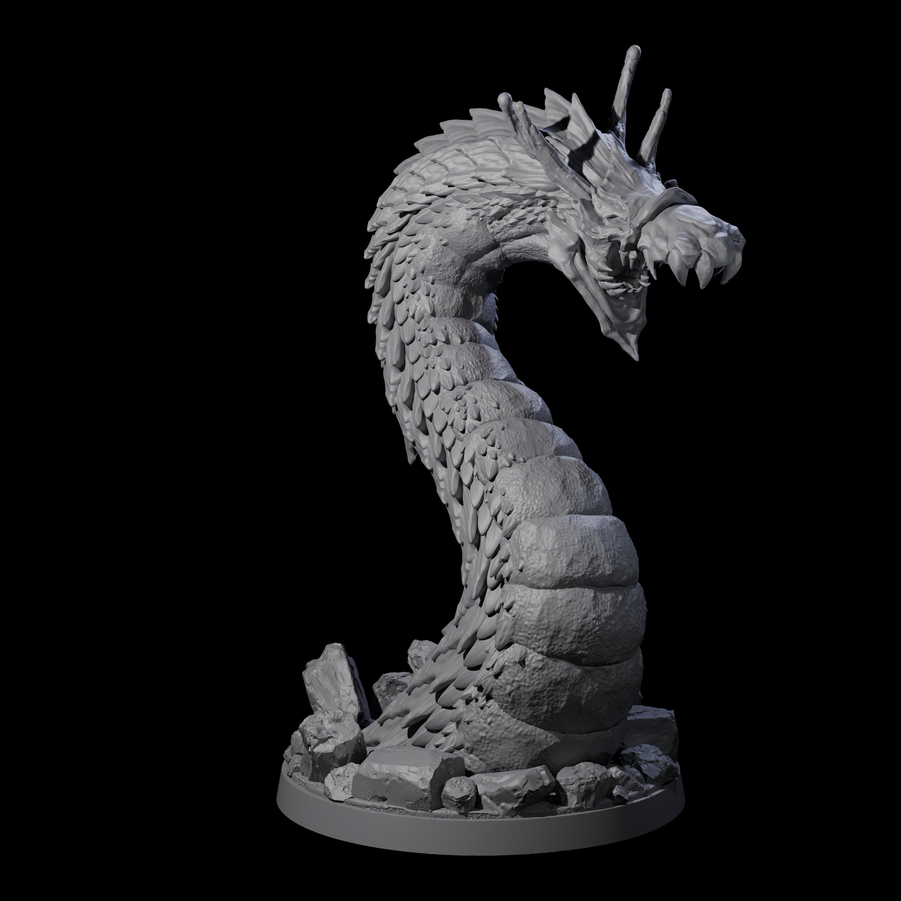 Emerging Purple Worm C Miniature for Dungeons and Dragons, Pathfinder or other TTRPGs