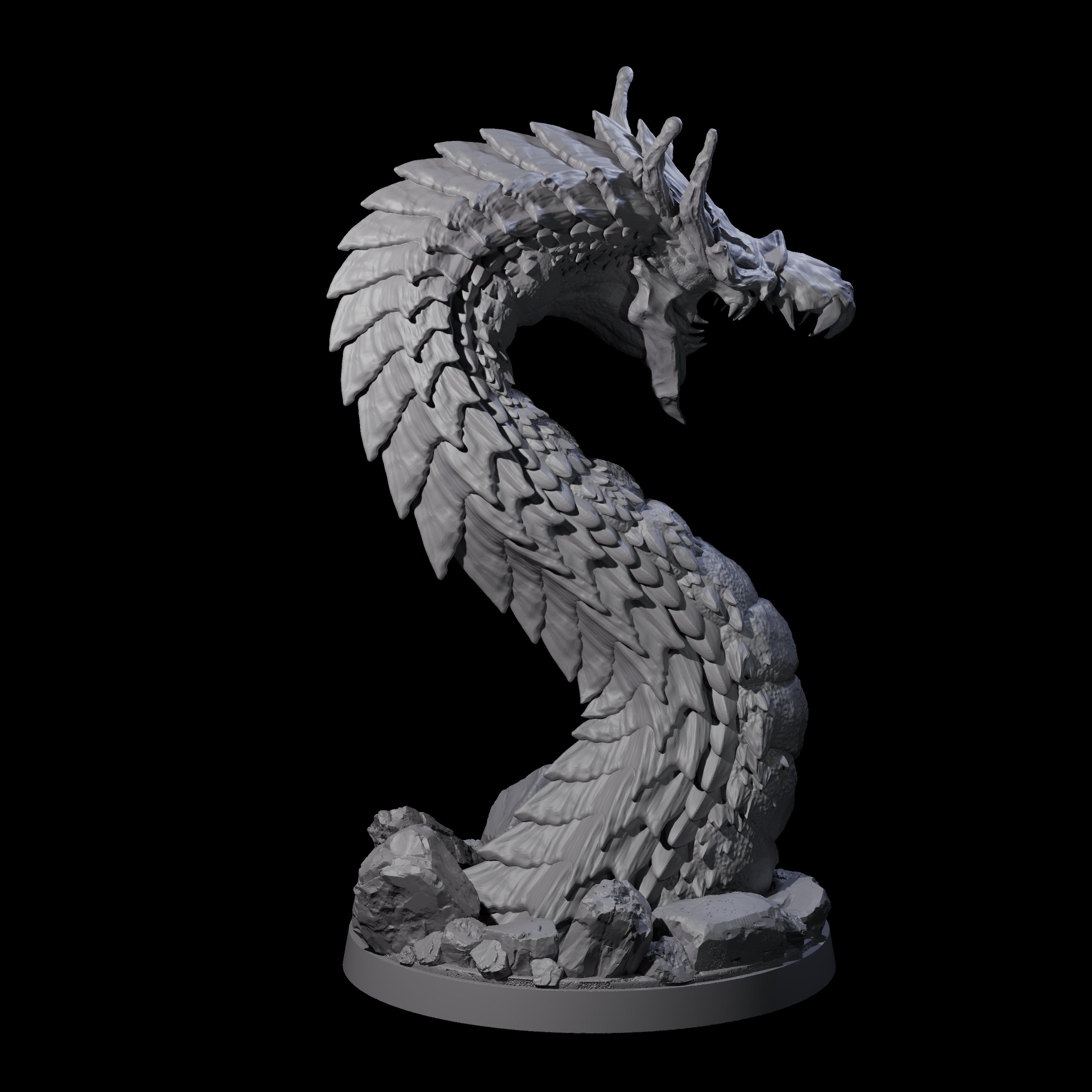 Emerging Purple Worm C Miniature for Dungeons and Dragons, Pathfinder or other TTRPGs
