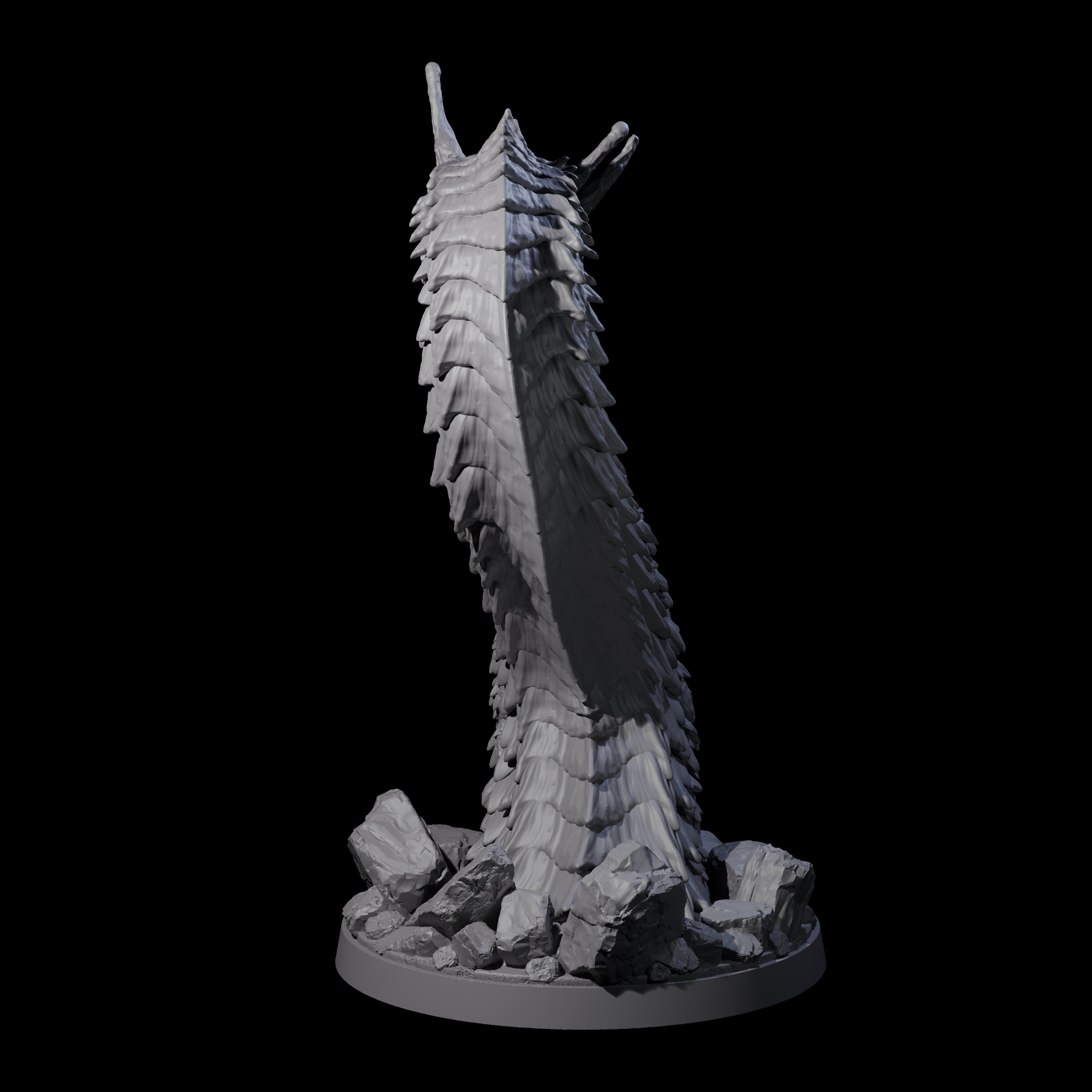 Emerging Purple Worm C Miniature for Dungeons and Dragons, Pathfinder or other TTRPGs