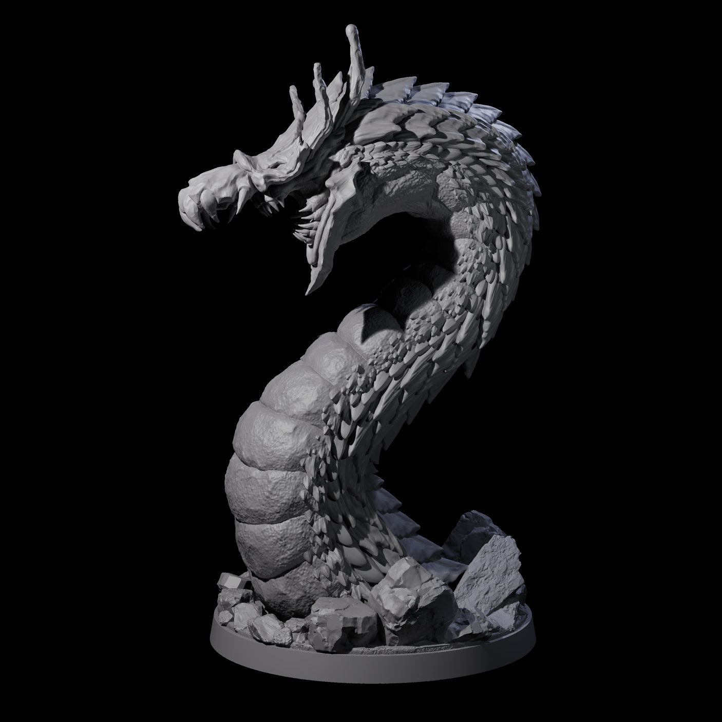 Emerging Purple Worm C Miniature for Dungeons and Dragons, Pathfinder or other TTRPGs