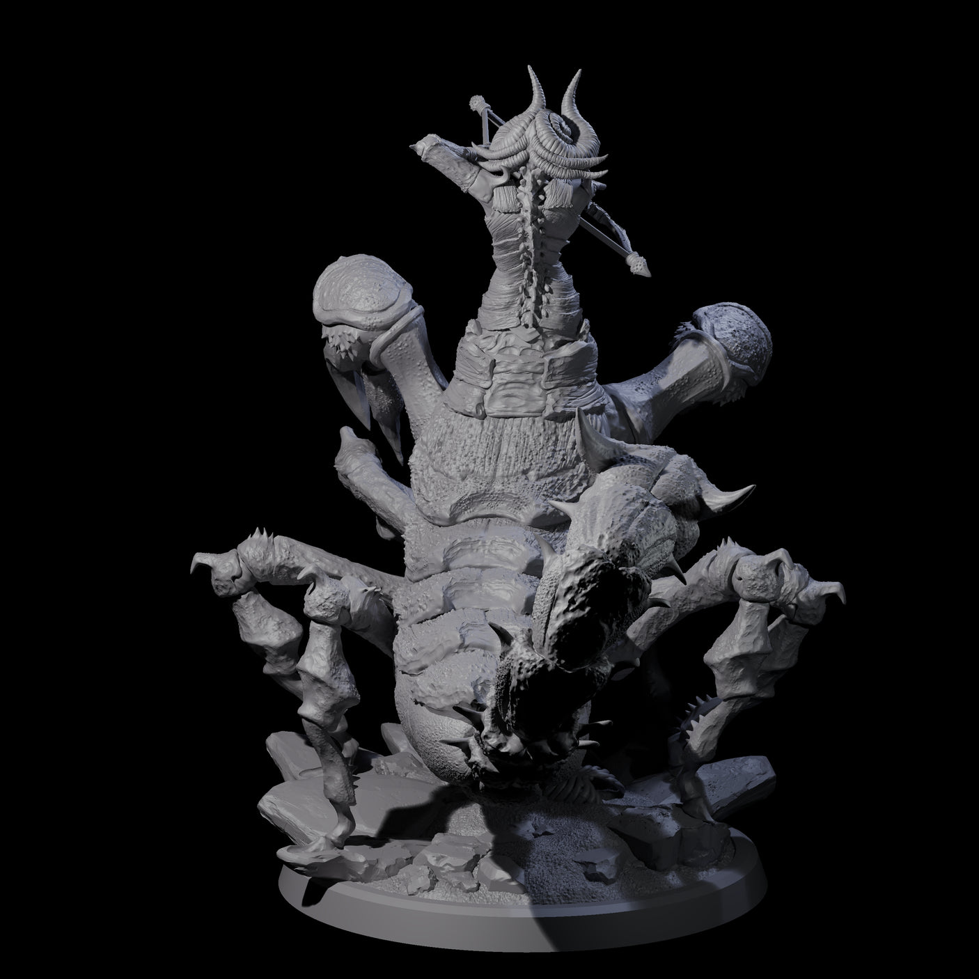 Enchanting Scorpion Drider A Miniature for Dungeons and Dragons, Pathfinder or other TTRPGs