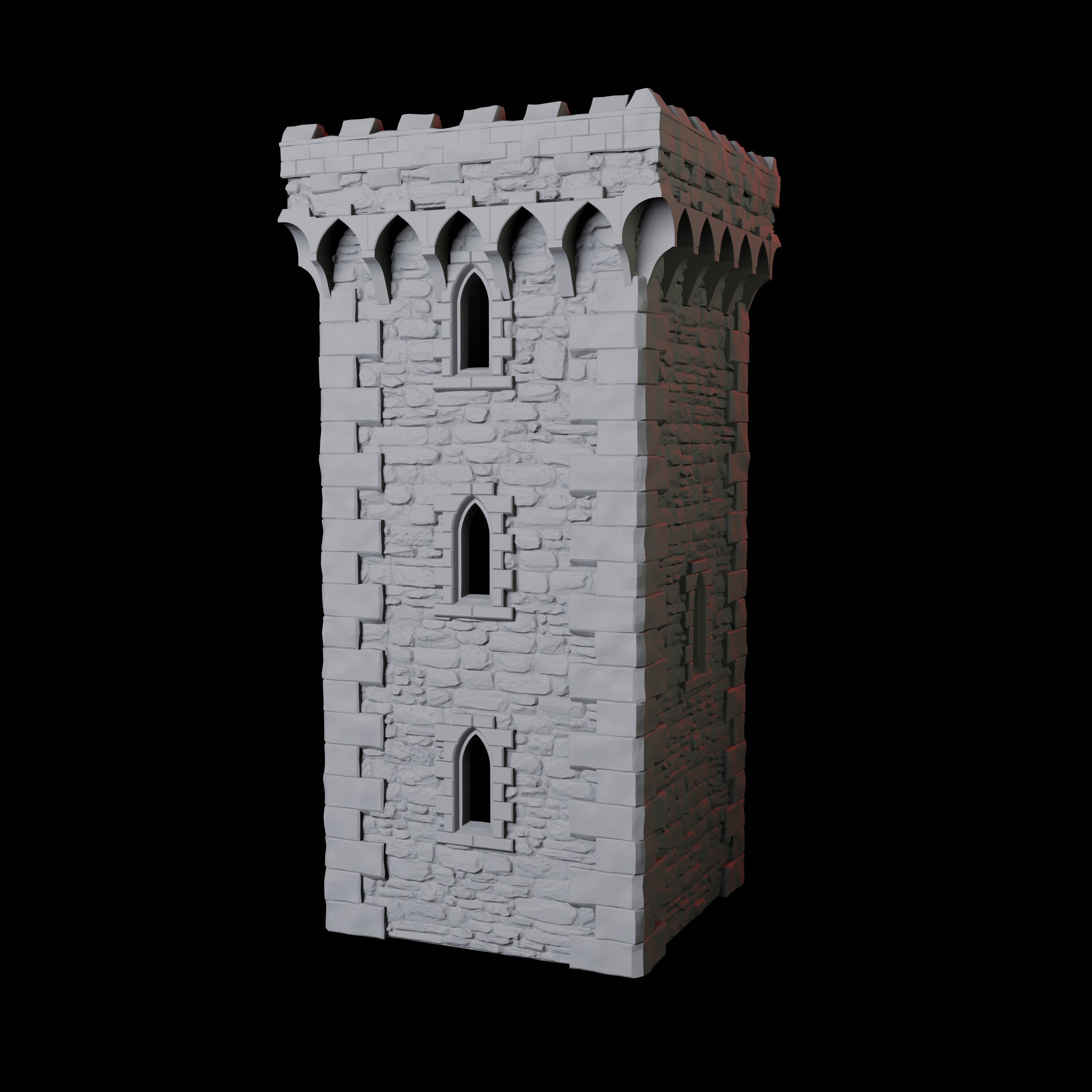 English Castle Dice Tower Miniature for Dungeons and Dragons