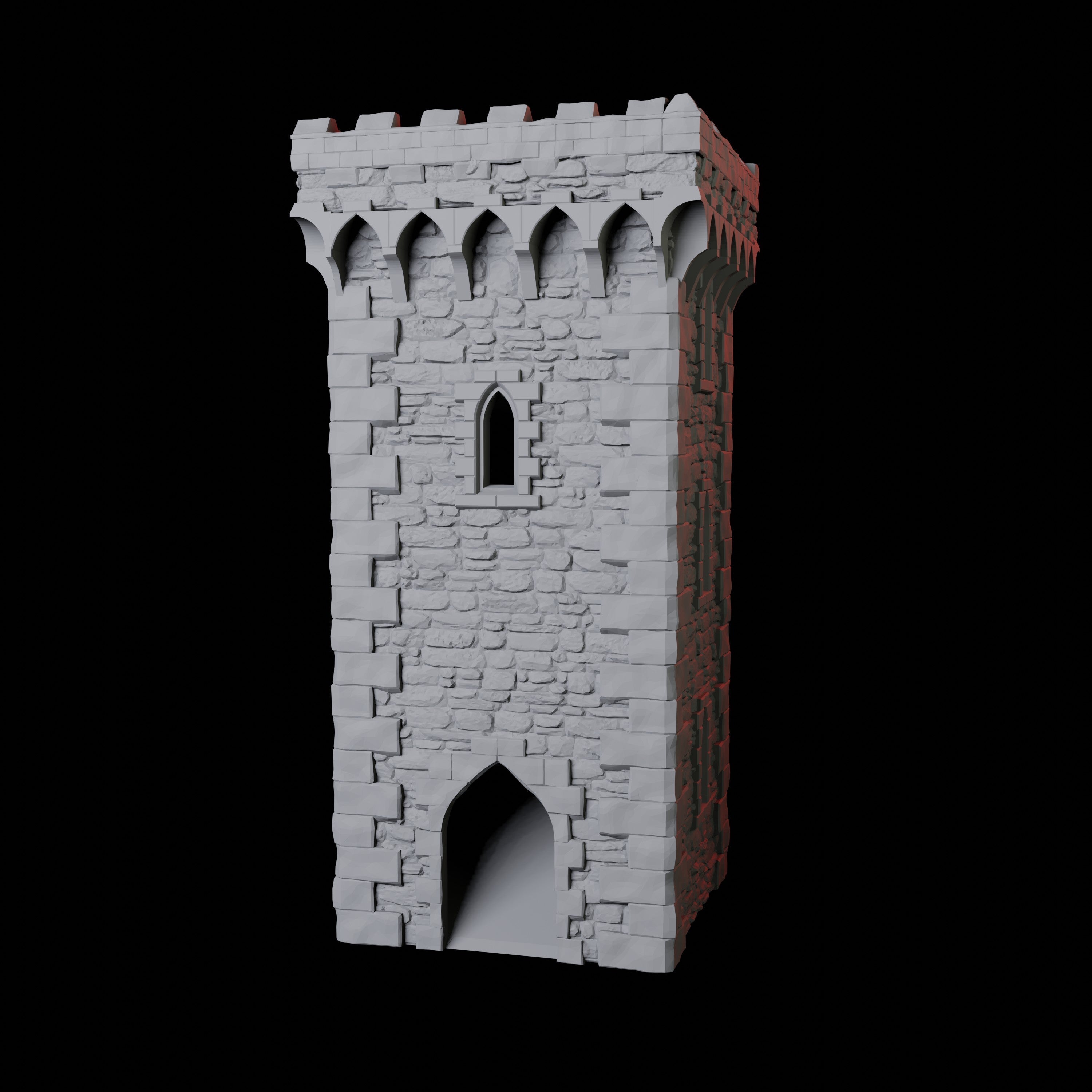 English Castle Dice Tower Miniature for Dungeons and Dragons