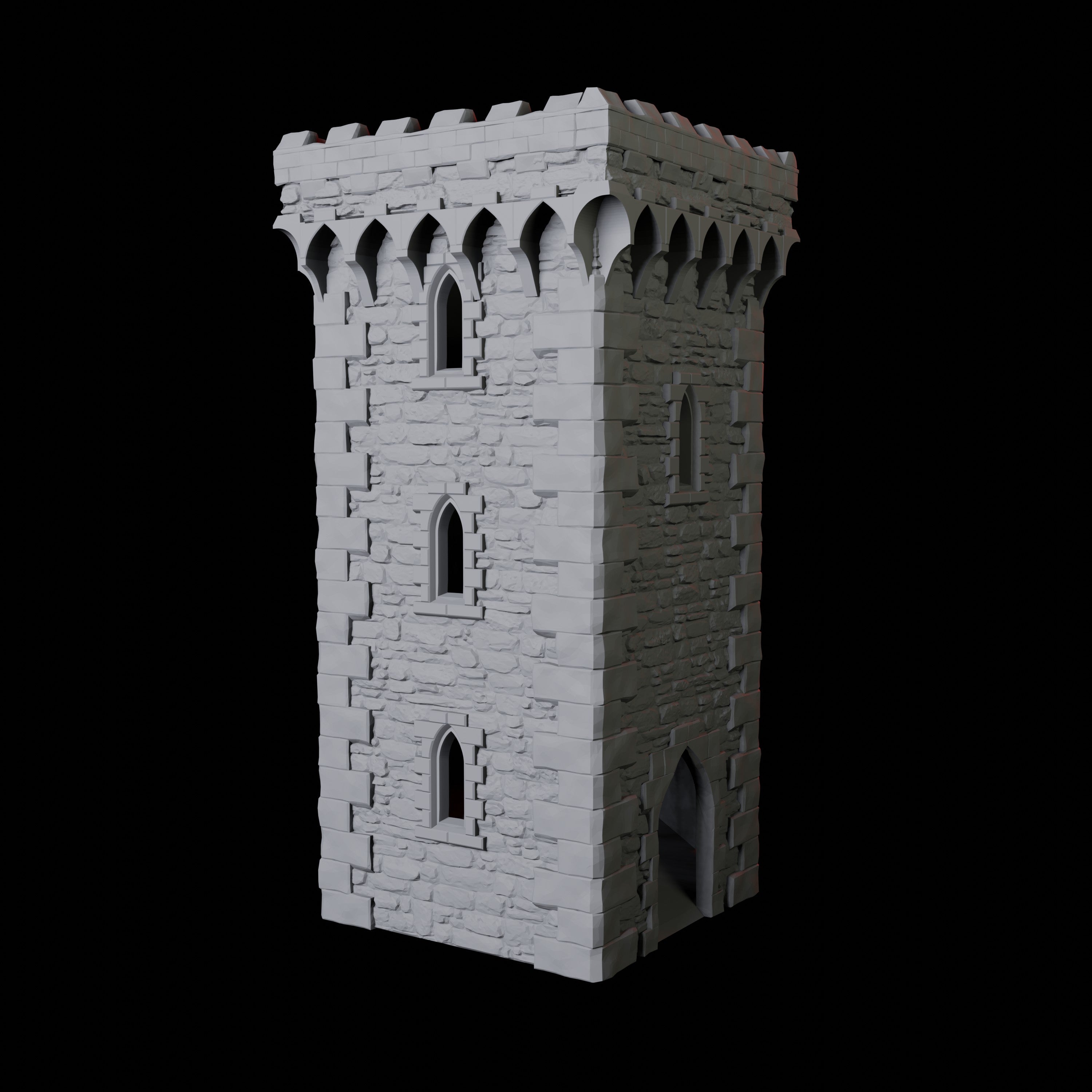 English Castle Dice Tower Miniature for Dungeons and Dragons