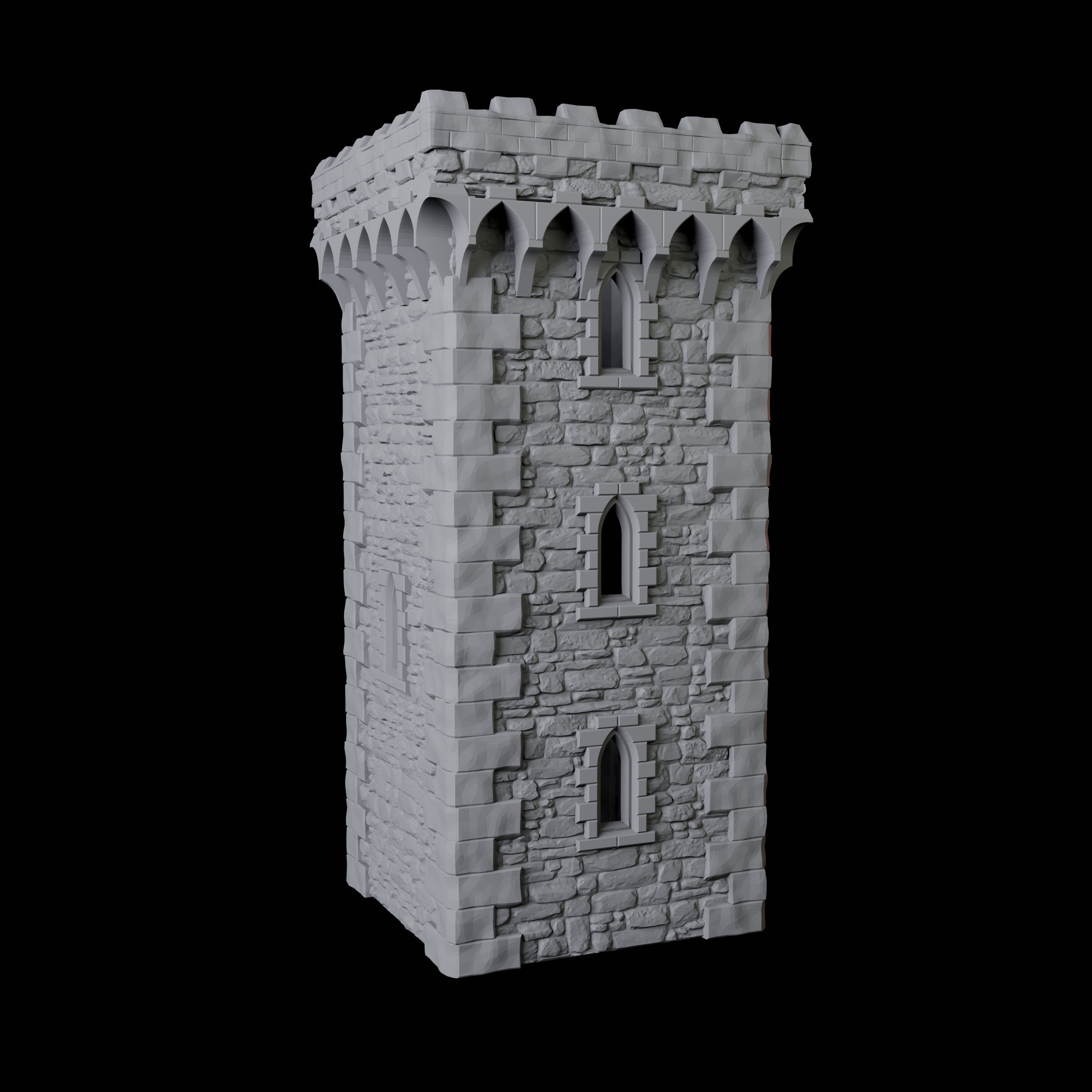 English Castle Dice Tower Miniature for Dungeons and Dragons