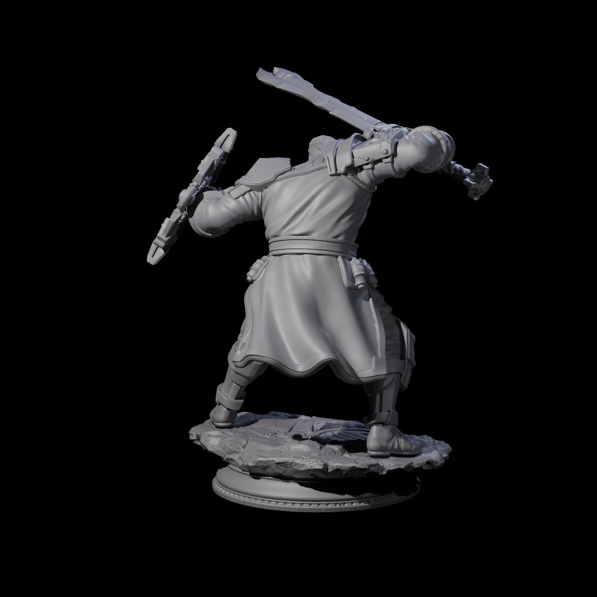 Enhanced Paladin Miniature for Dungeons and Dragons, Pathfinder or other TTRPGs