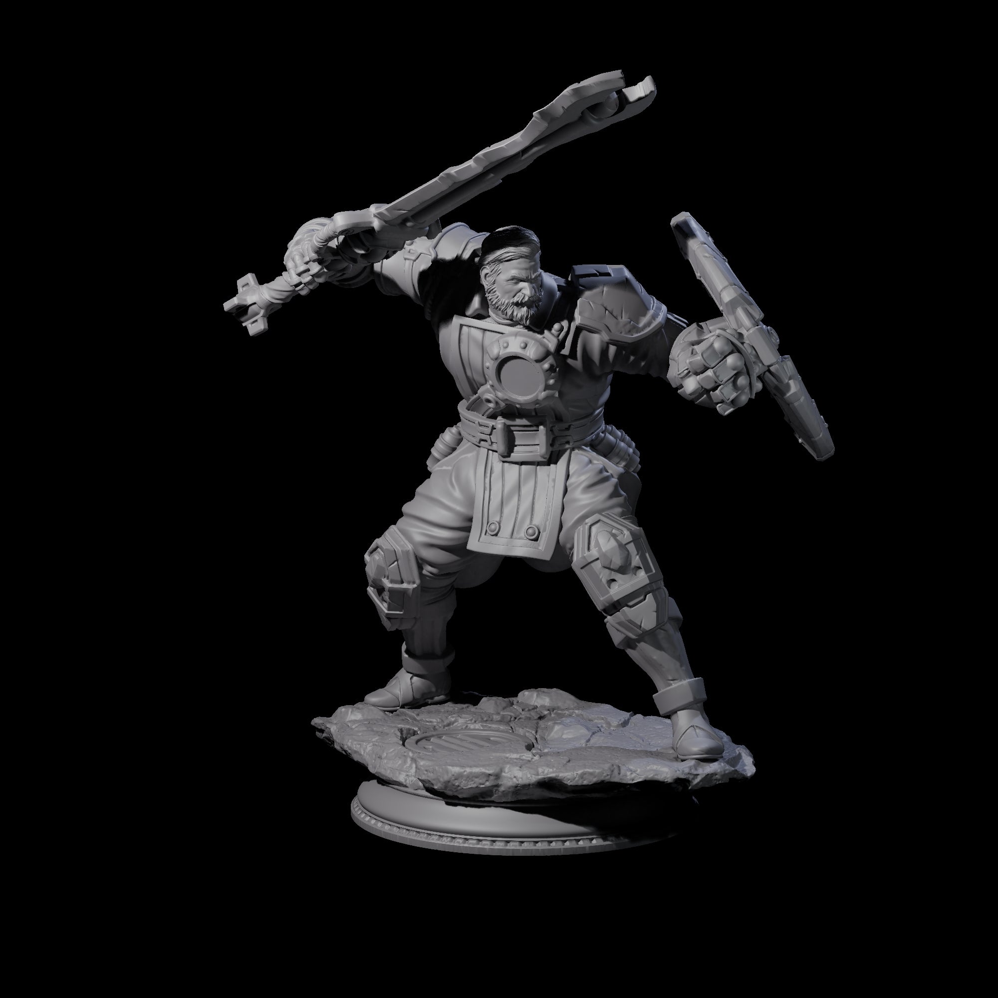 Enhanced Paladin Miniature for Dungeons and Dragons, Pathfinder or other TTRPGs