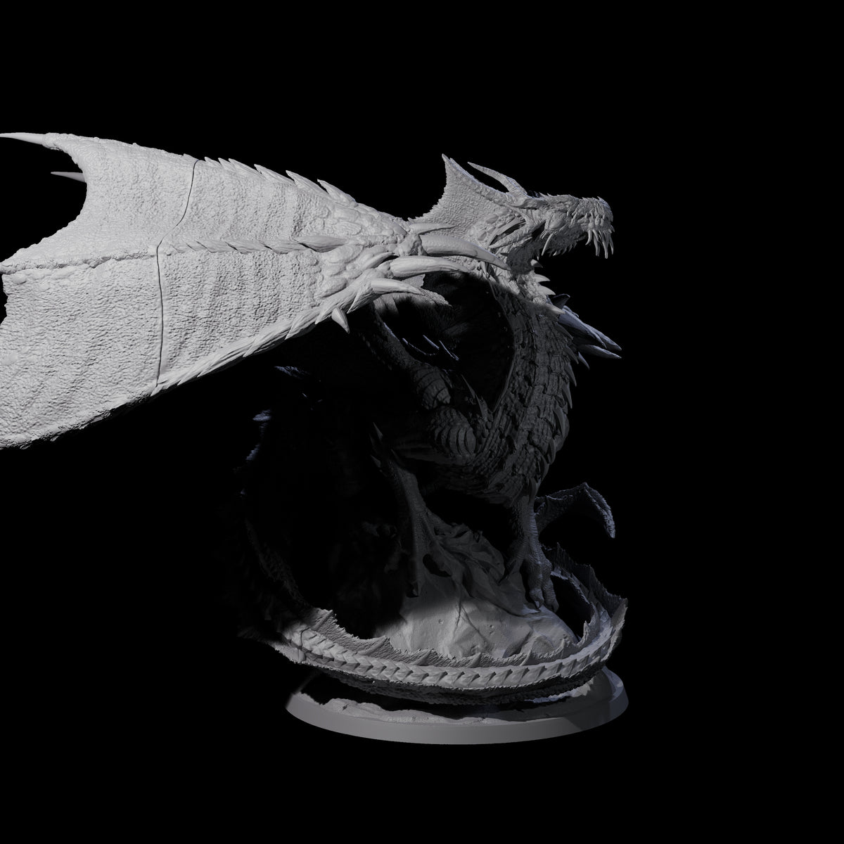 Epic Posing Dragon Miniature for Dungeons and Dragons, Pathfinder or other TTRPGs