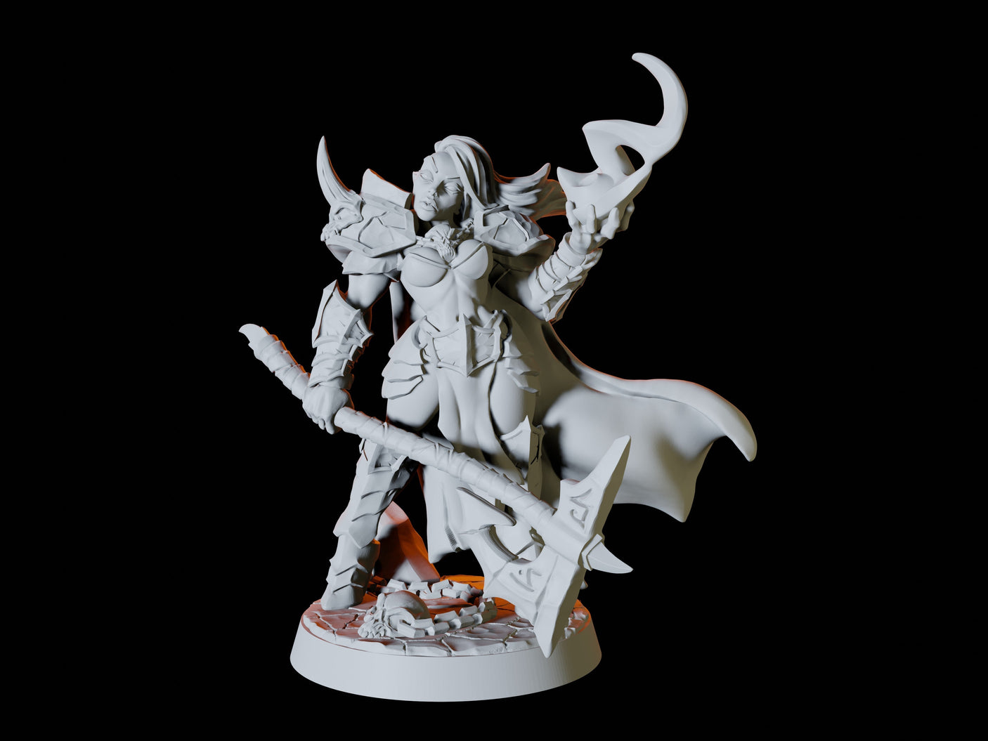 Erinyes Miniature for Dungeons and Dragons, Pathfinder or other TTRPGs