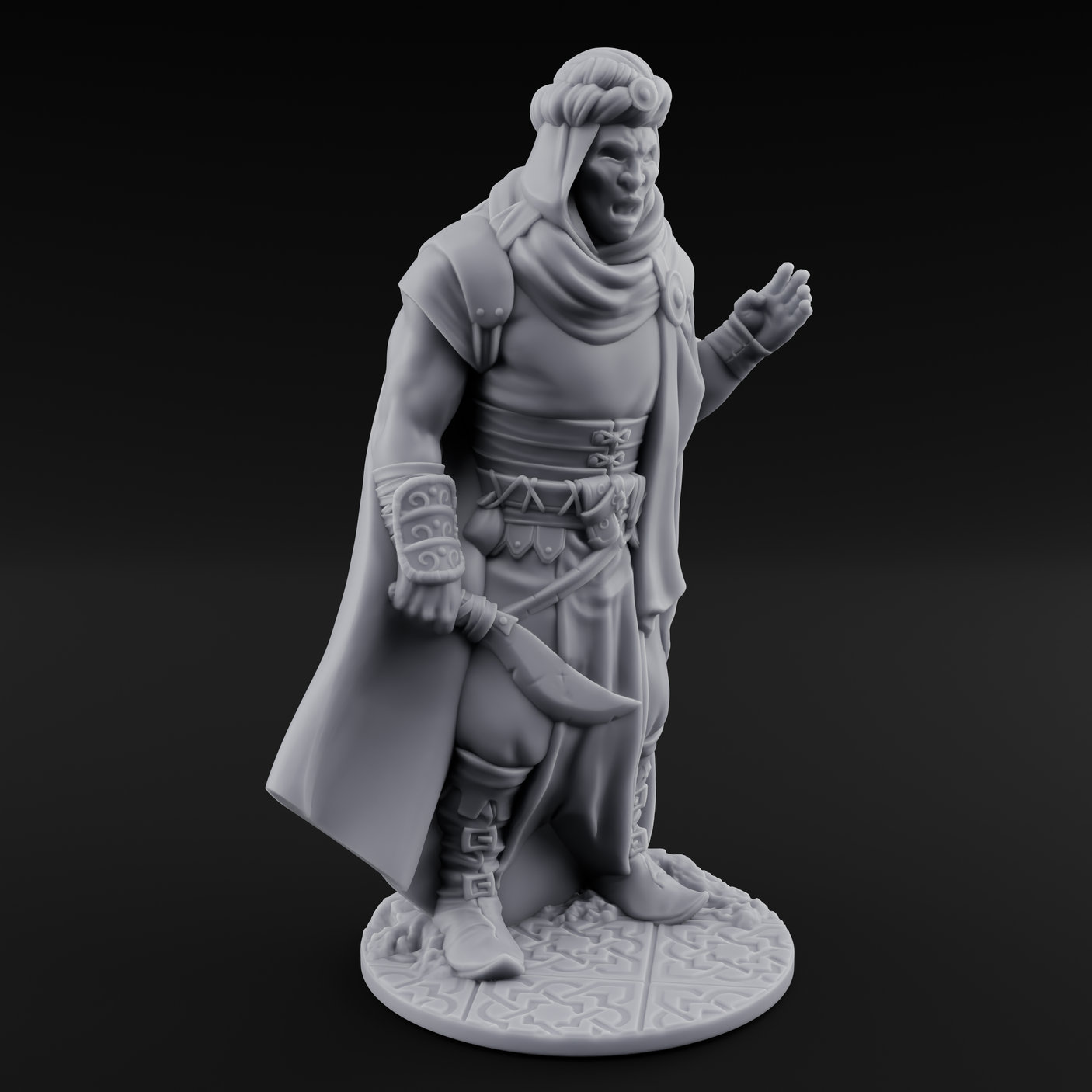 Eternal Wight Soldier A Miniature for Dungeons and Dragons, Pathfinder or other TTRPGs