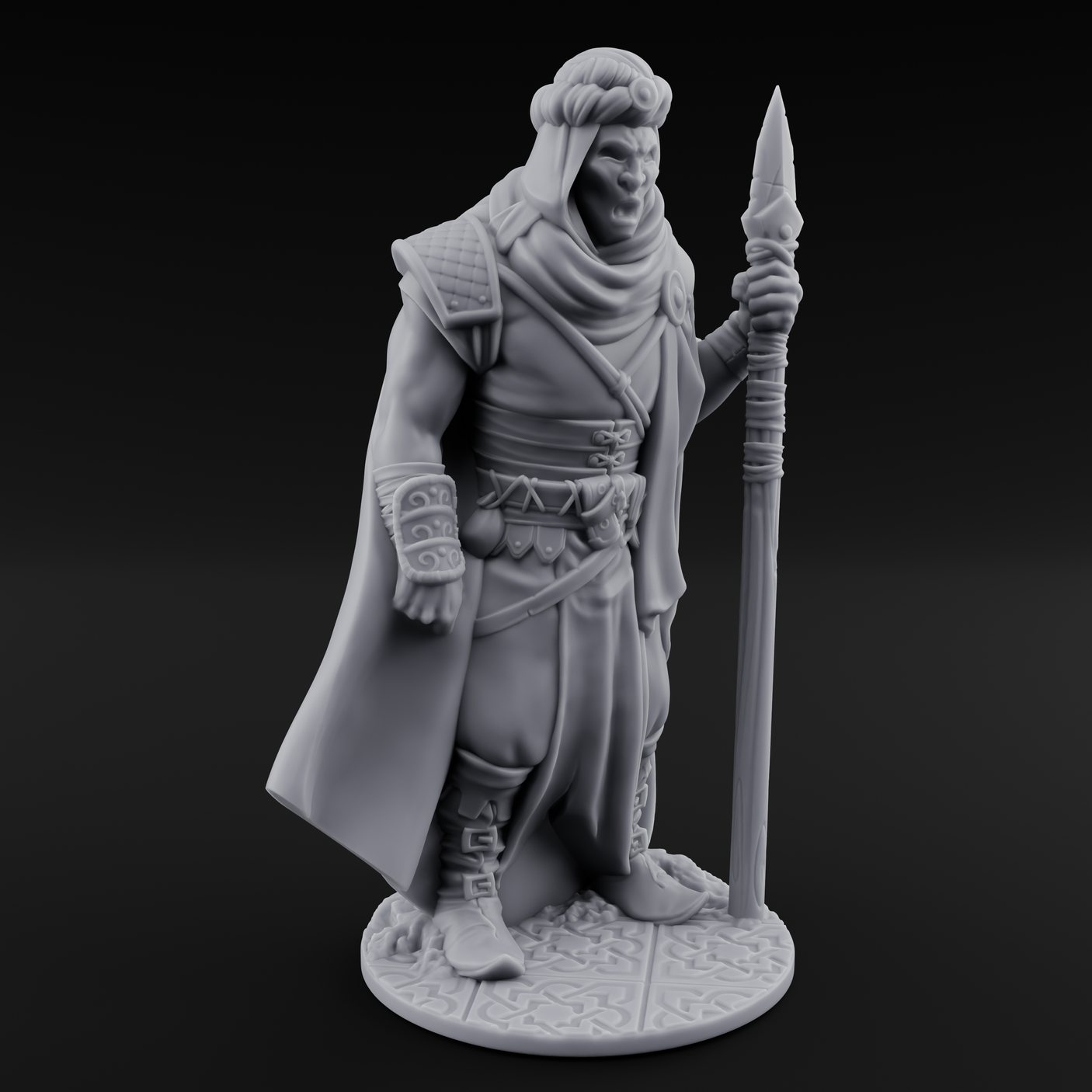 Eternal Wight Soldier B Miniature for Dungeons and Dragons, Pathfinder or other TTRPGs