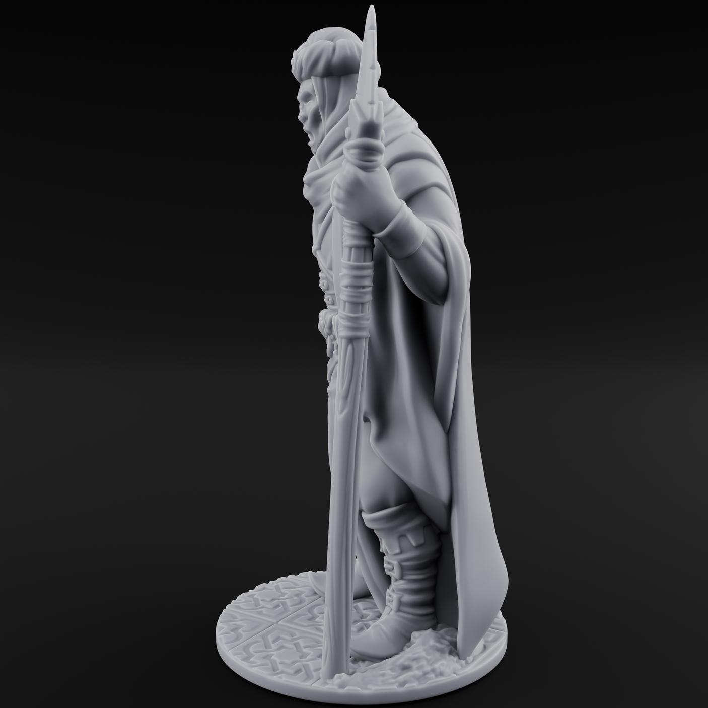 Eternal Wight Soldier B Miniature for Dungeons and Dragons, Pathfinder or other TTRPGs