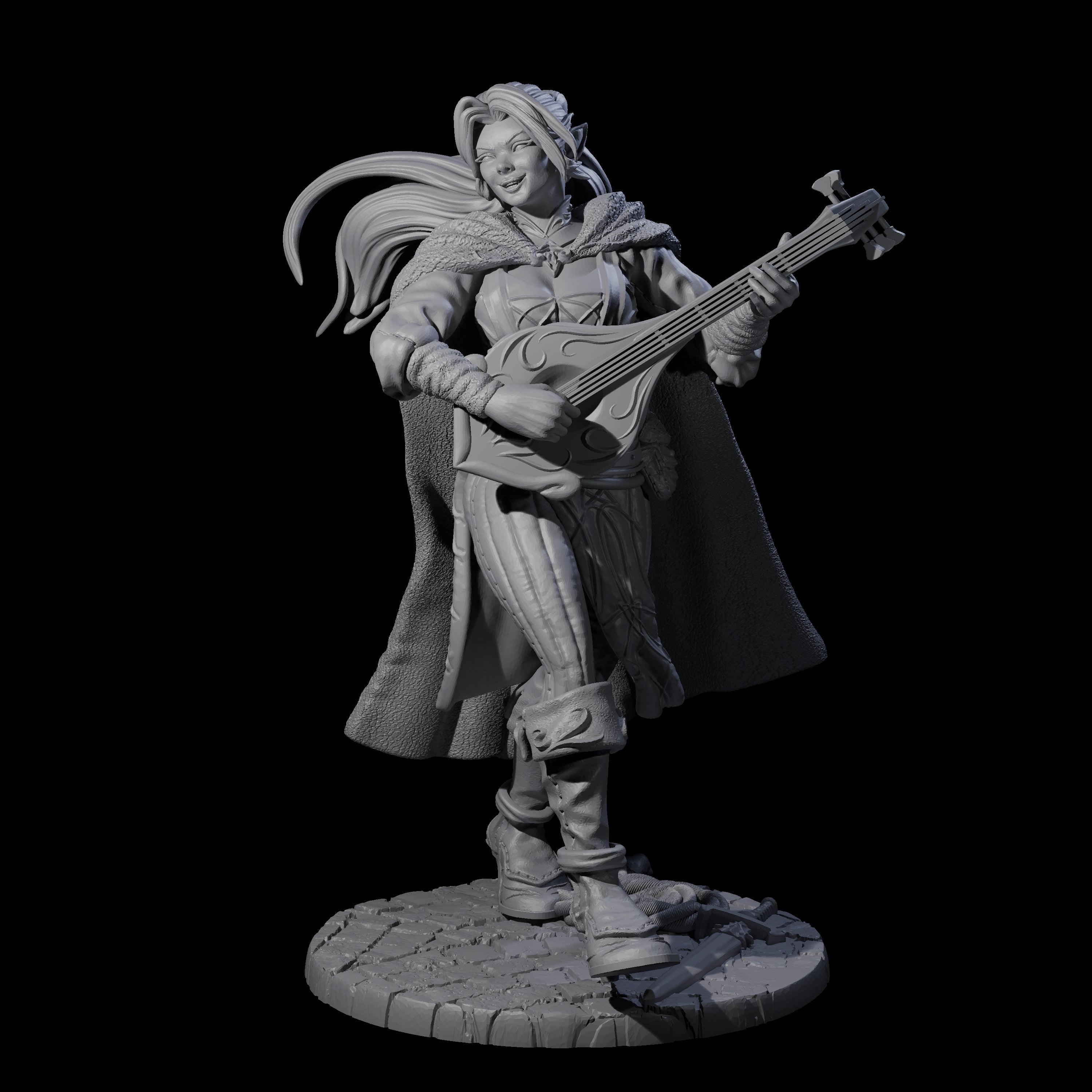Etnice - Strumming Elf Bard Miniature for Dungeons and Dragons, Pathfinder or other TTRPGs