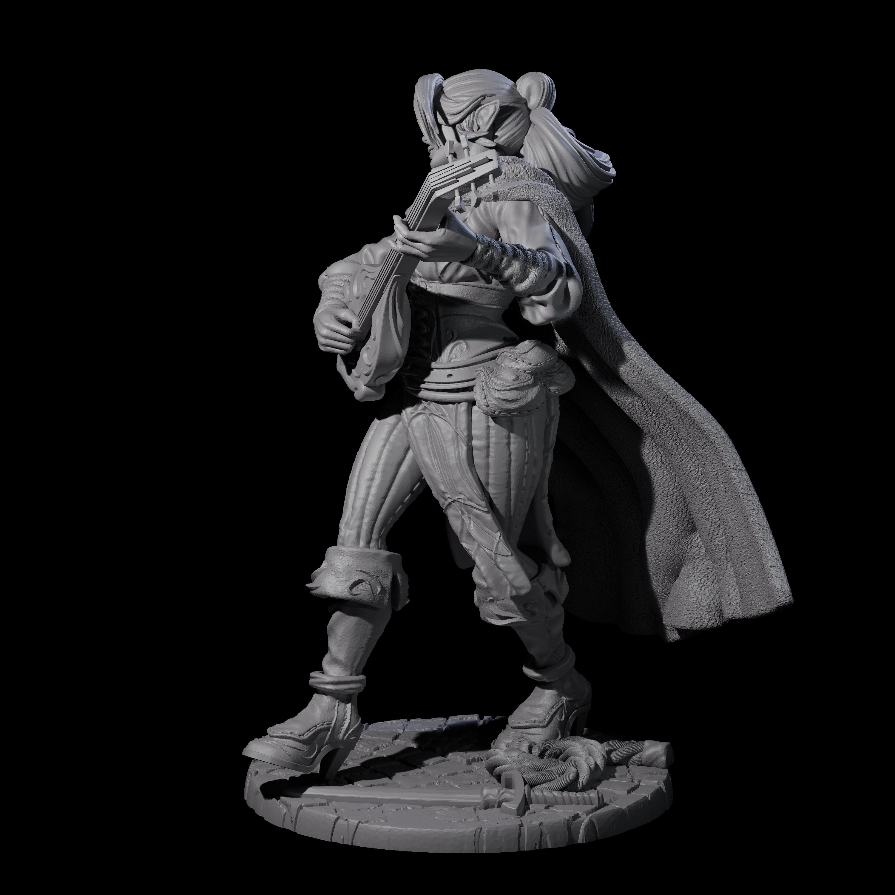 Etnice - Strumming Elf Bard Miniature for Dungeons and Dragons, Pathfinder or other TTRPGs