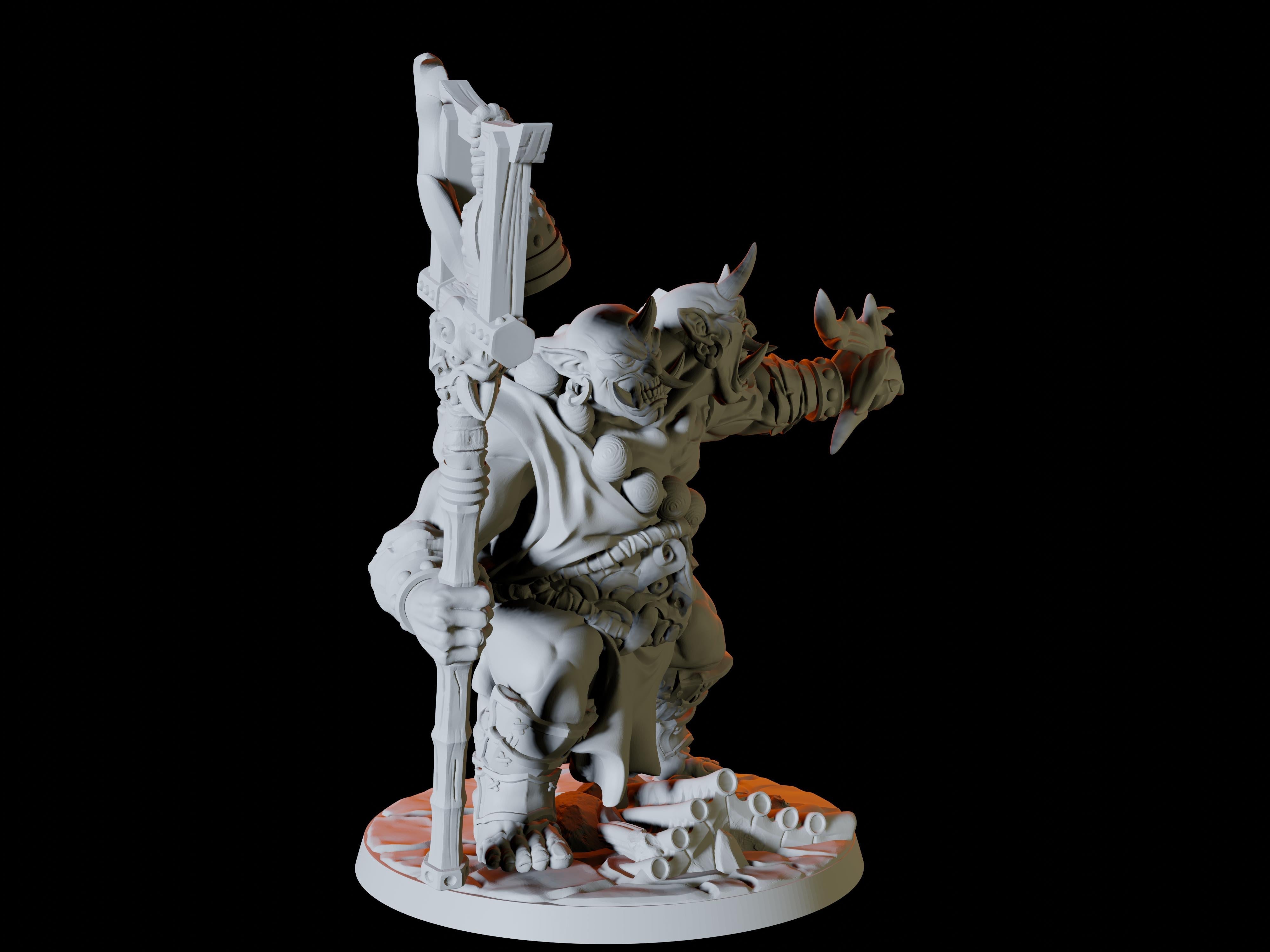 Ettin Sorcerer Miniature for Dungeons and Dragons, Pathfinder or other TTRPGs