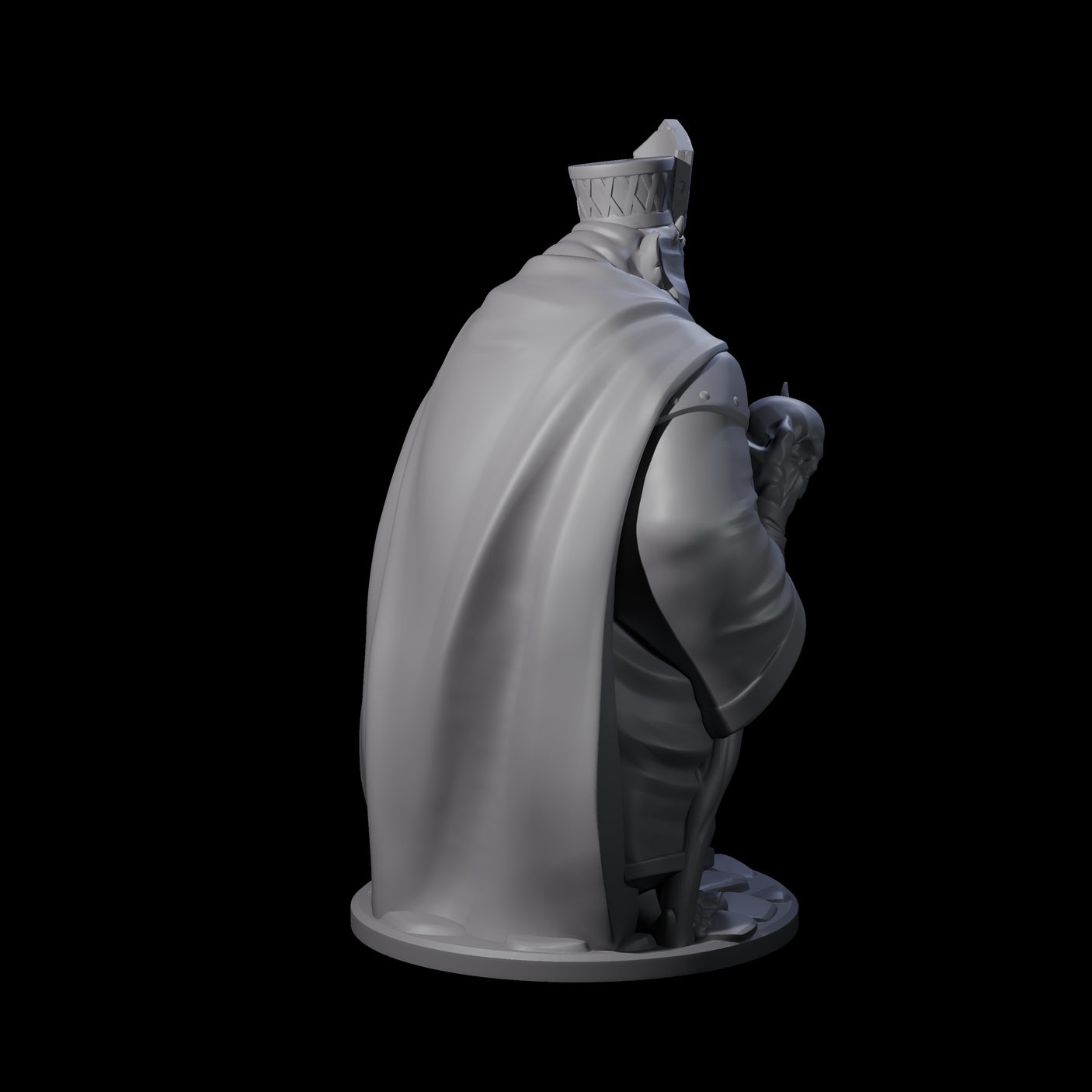 Evil Grin Demon Priest Miniature for Dungeons and Dragons, Pathfinder or other TTRPGs