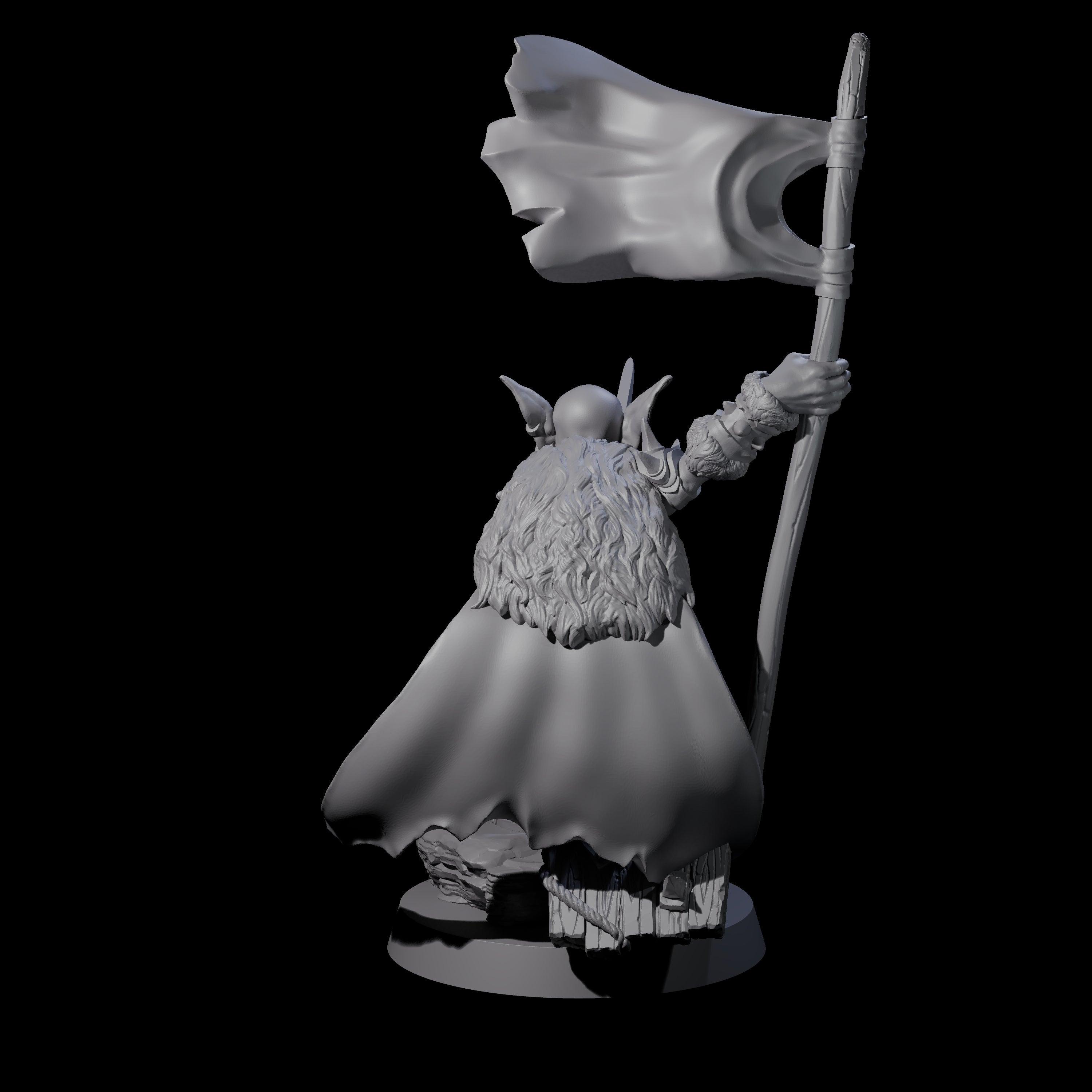 Evil Grinning Goblin Commander Miniature for Dungeons and Dragons, Pathfinder or other TTRPGs
