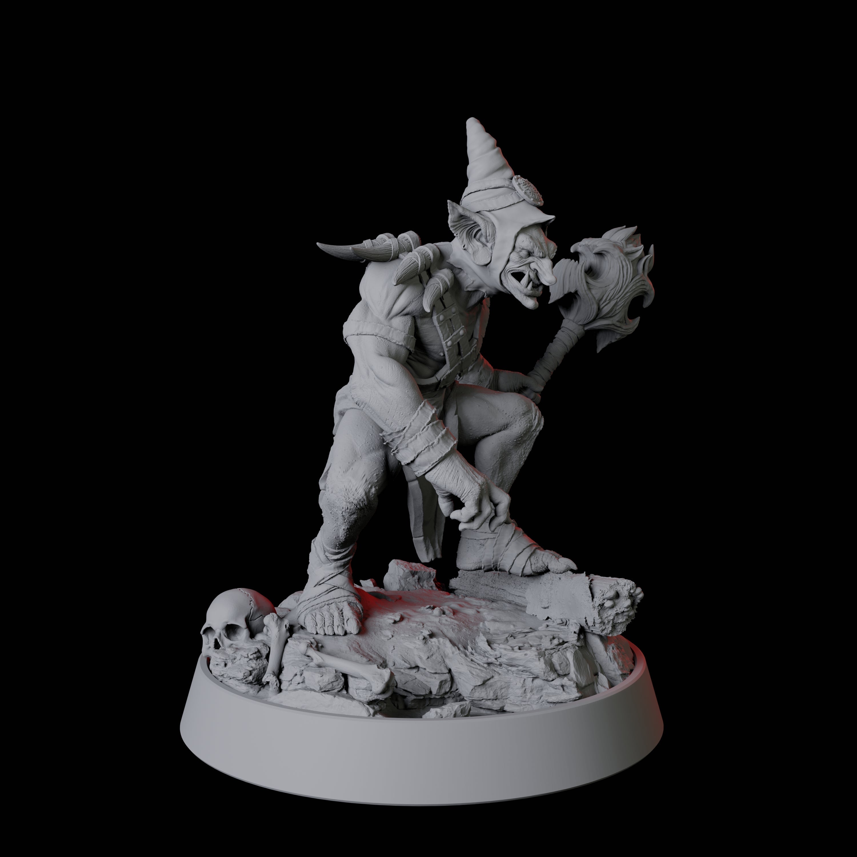 Evil Grinning Goblin Miniature for Dungeons and Dragons, Pathfinder or other TTRPGs