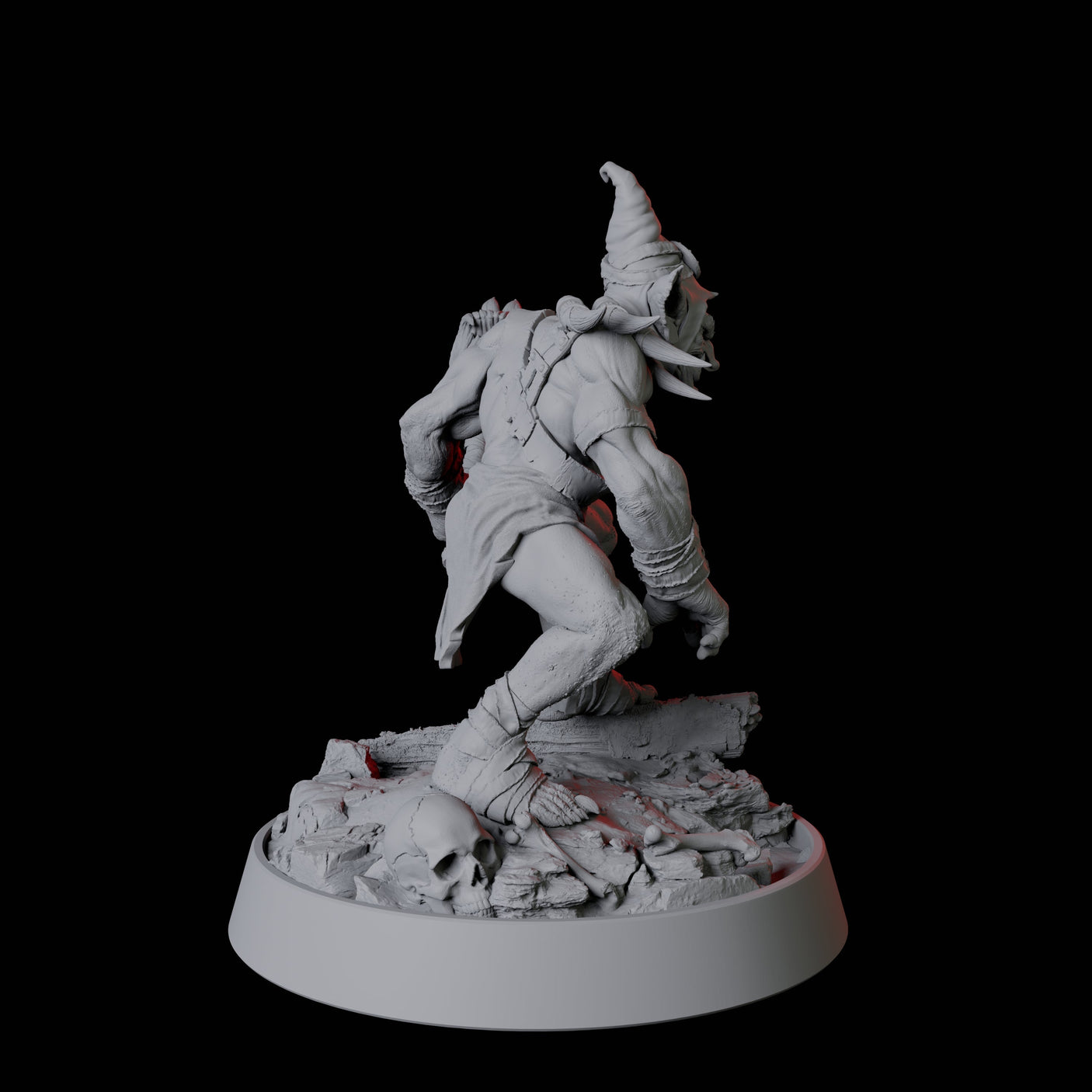 Evil Grinning Goblin Miniature for Dungeons and Dragons, Pathfinder or other TTRPGs